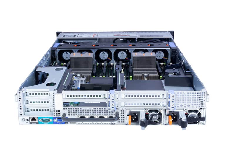 Dell R720, 2x E5-2640 2.5GHz, 6-Core, 32GB PC3-12800R (2x16), 8xLFF, DVD-RW, H710Mini, 2x750W