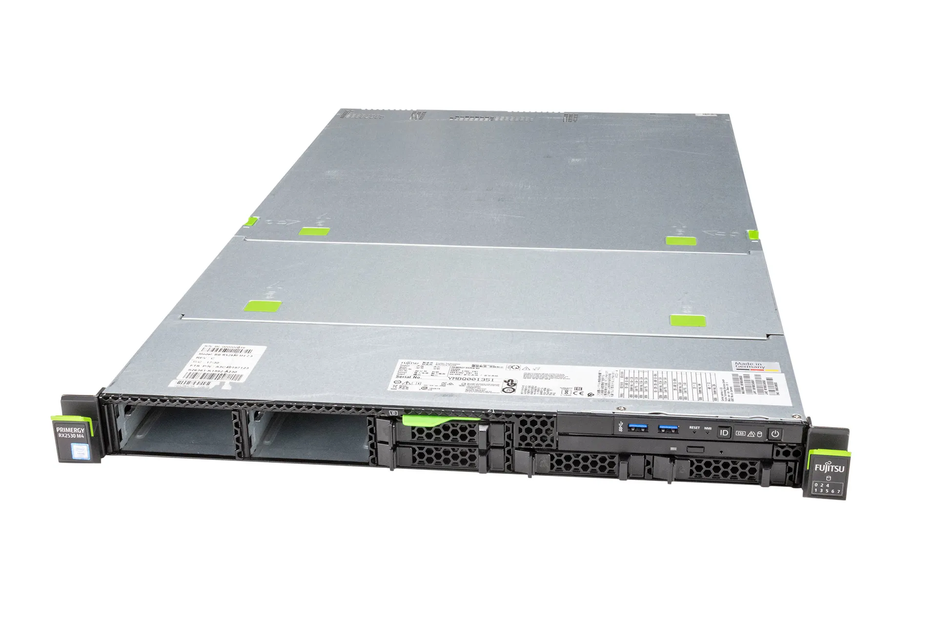 Fujitsu Primergy RX2530 M4 Rack Server, 2x Gold 6154 3.0GHz, 18-Core, 4x LFF, CP400i