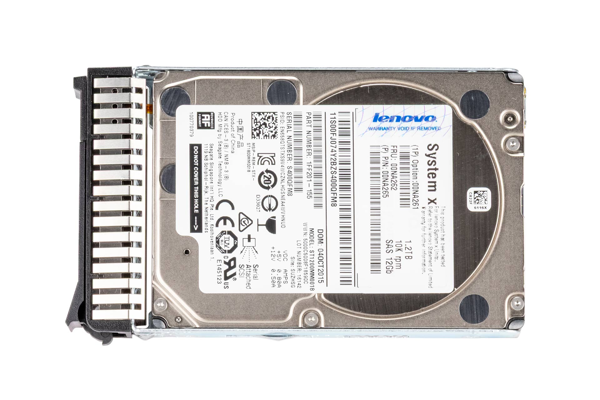 Lenovo 1.2TB 12G SAS HDD 10k, 2.5 Zoll SFF Festplatte für Server