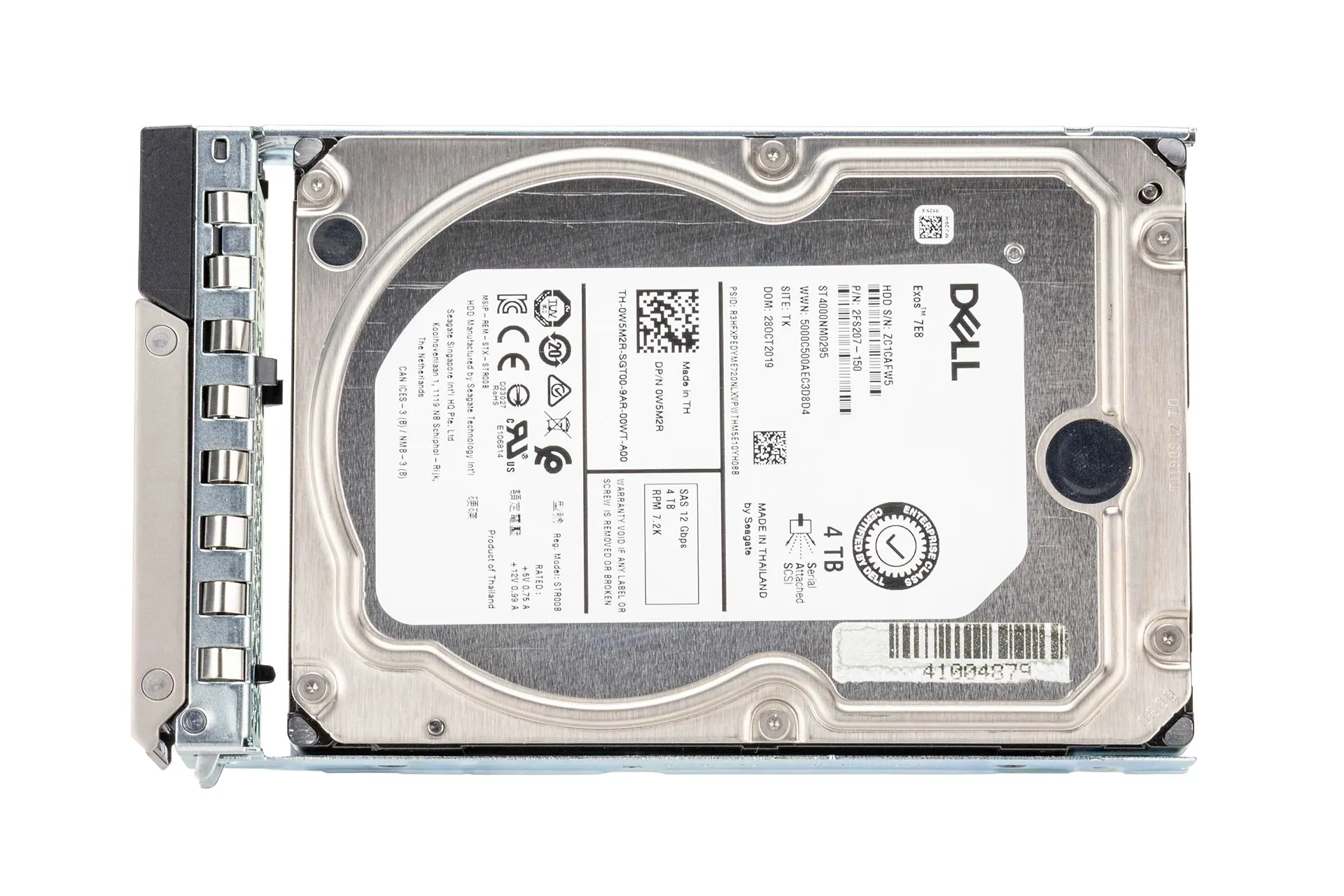Dell 4TB 12G SAS HDD 7.2k, 3.5 Zoll LFF Festplatte für Server Dell 4TB 12G SAS HDD 7.2k, 3.5 Zoll LFF Festplatte für Server