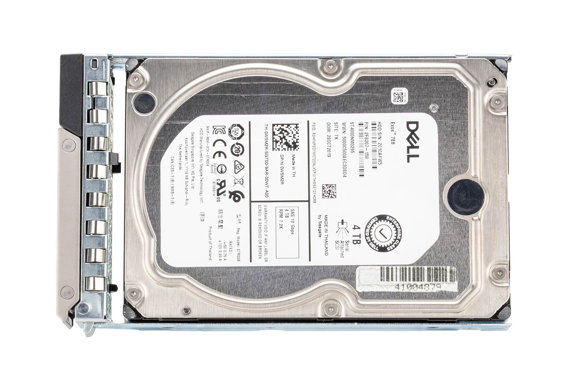 Dell 4TB 12G SAS HDD 7.2k, 3.5 Zoll LFF Festplatte für Server