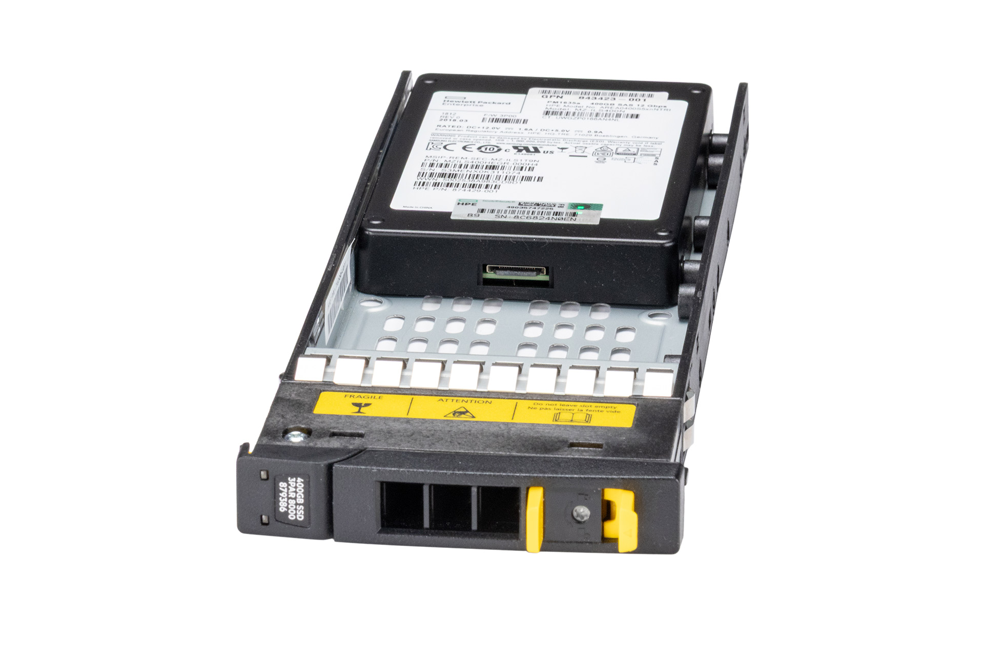 HPE 3PAR SSD 400GB 12G SAS 2.5 Zoll SFF Storage Festplatte für StoreServ 8000, 520b