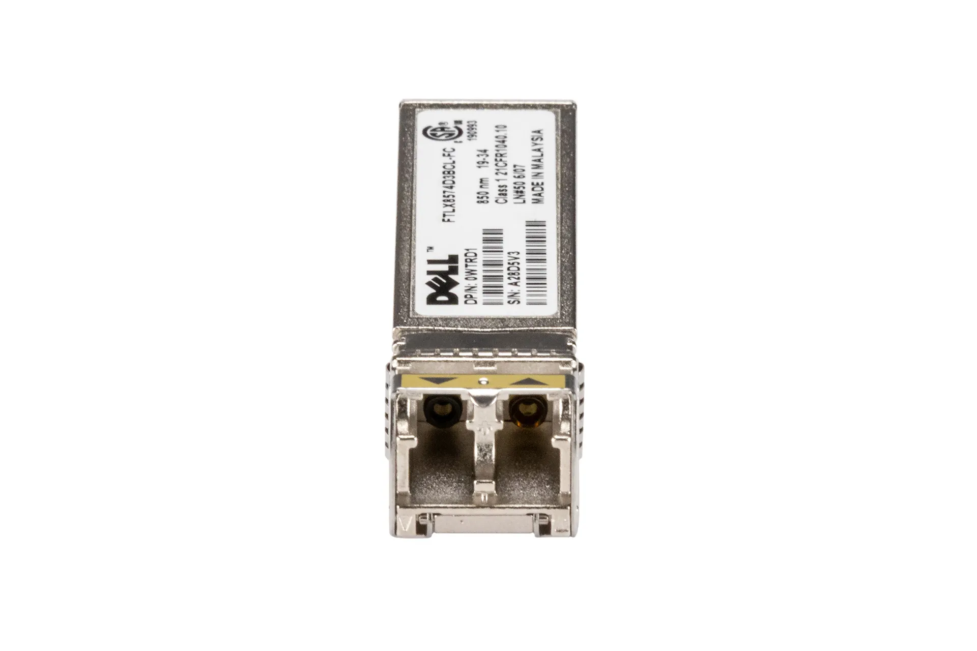 Dell GBIC 10GbE SFP+ 850nm Transceiver Dell GBIC 10GbE SFP+ 850nm Transceiver