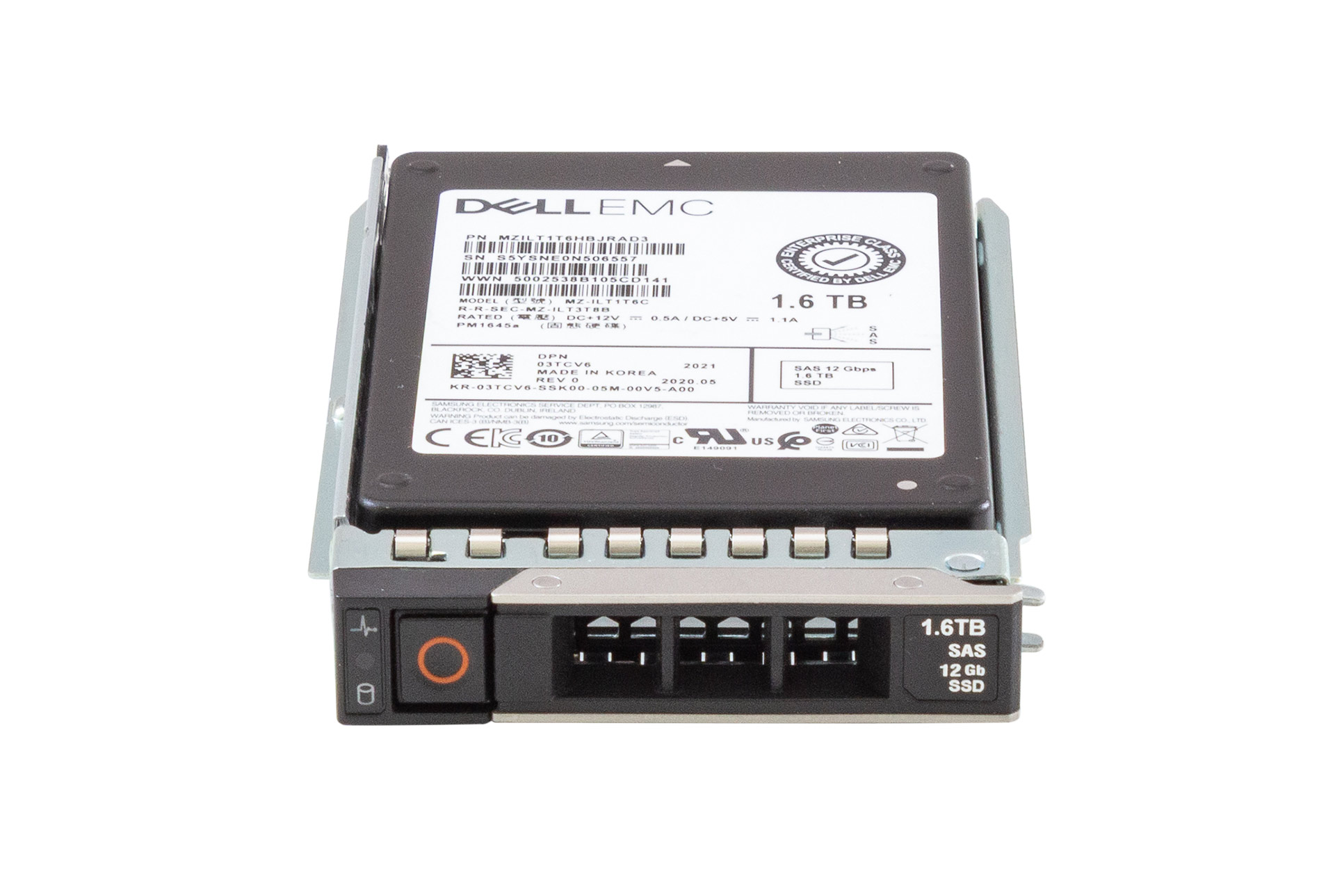 DELL SSD 1.6TB 12G SAS 2.5" SFF inkl. Tray 0DXD9H