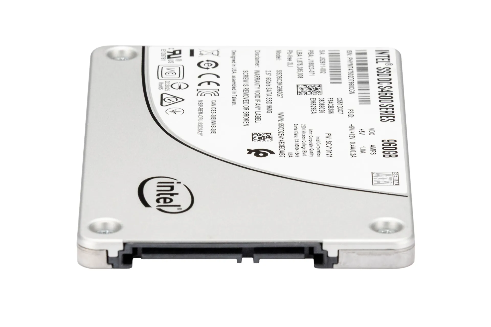 Intel 960GB 6G SATA SSD, 2.5 Zoll SFF Festplatte für Server, DC-S4600 Series