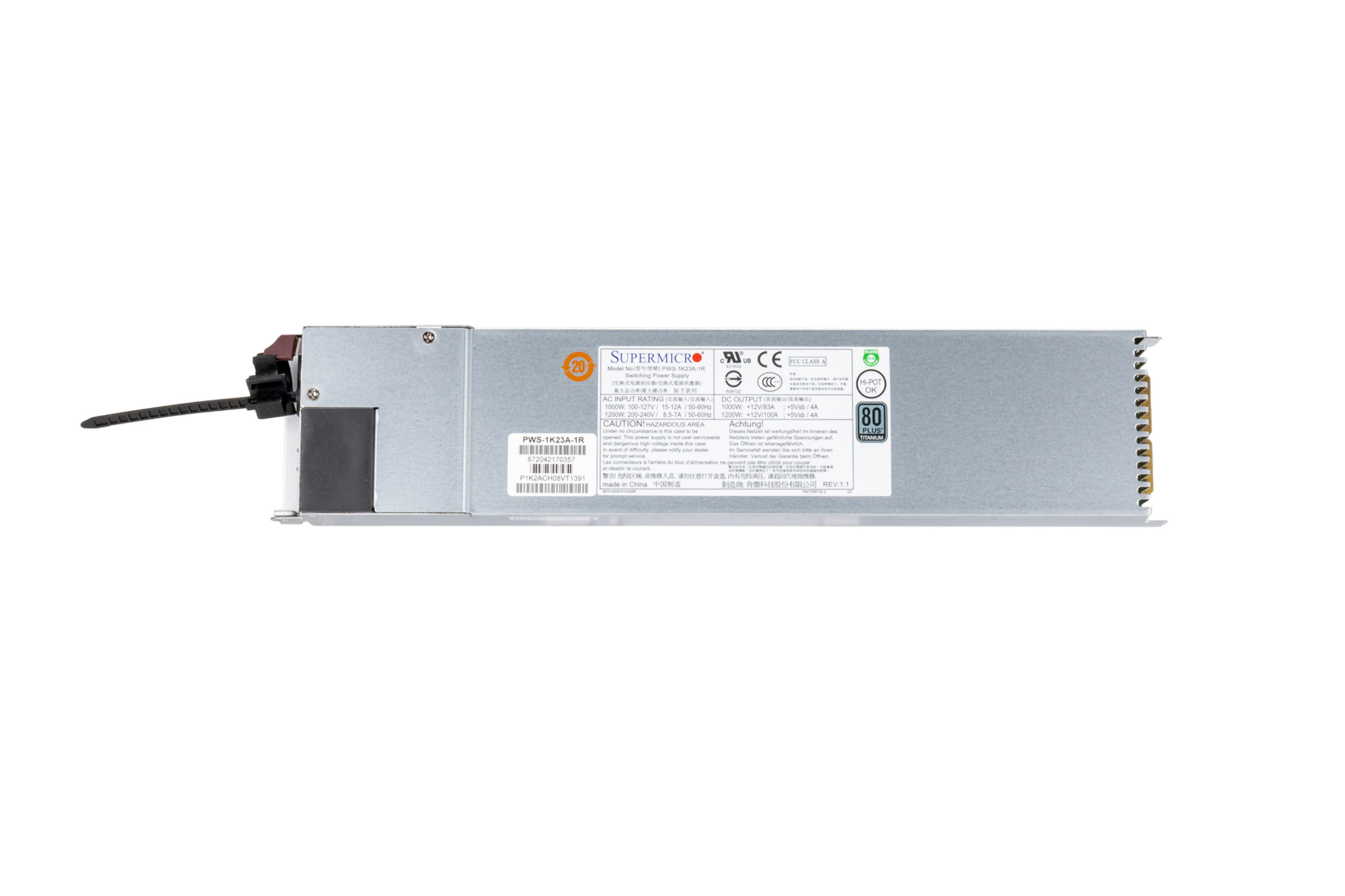 Supermicro PSU 1200W 80+ Titanium Netzteil