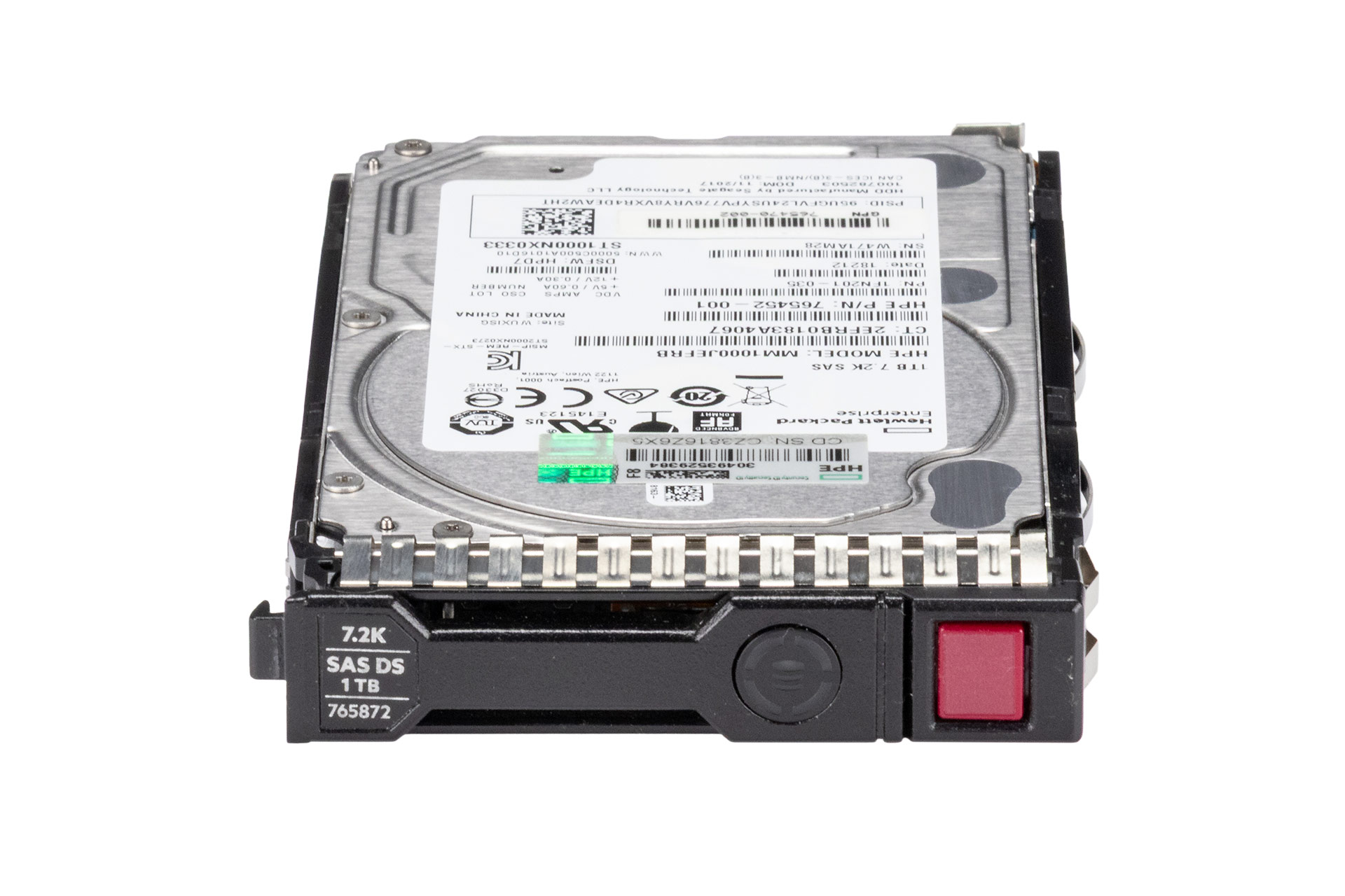 HPE 1TB 12G SAS HDD 7.2k, 2.5 Zoll SFF Festplatte für Server, SC 512e MDL