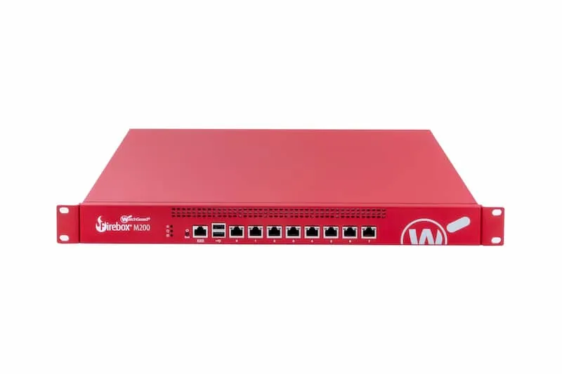 WatchGuard Firebox M200 Firewall Appliance 1U, 8x GbE RJ45, noLicense, noExtraFeaturecodes
