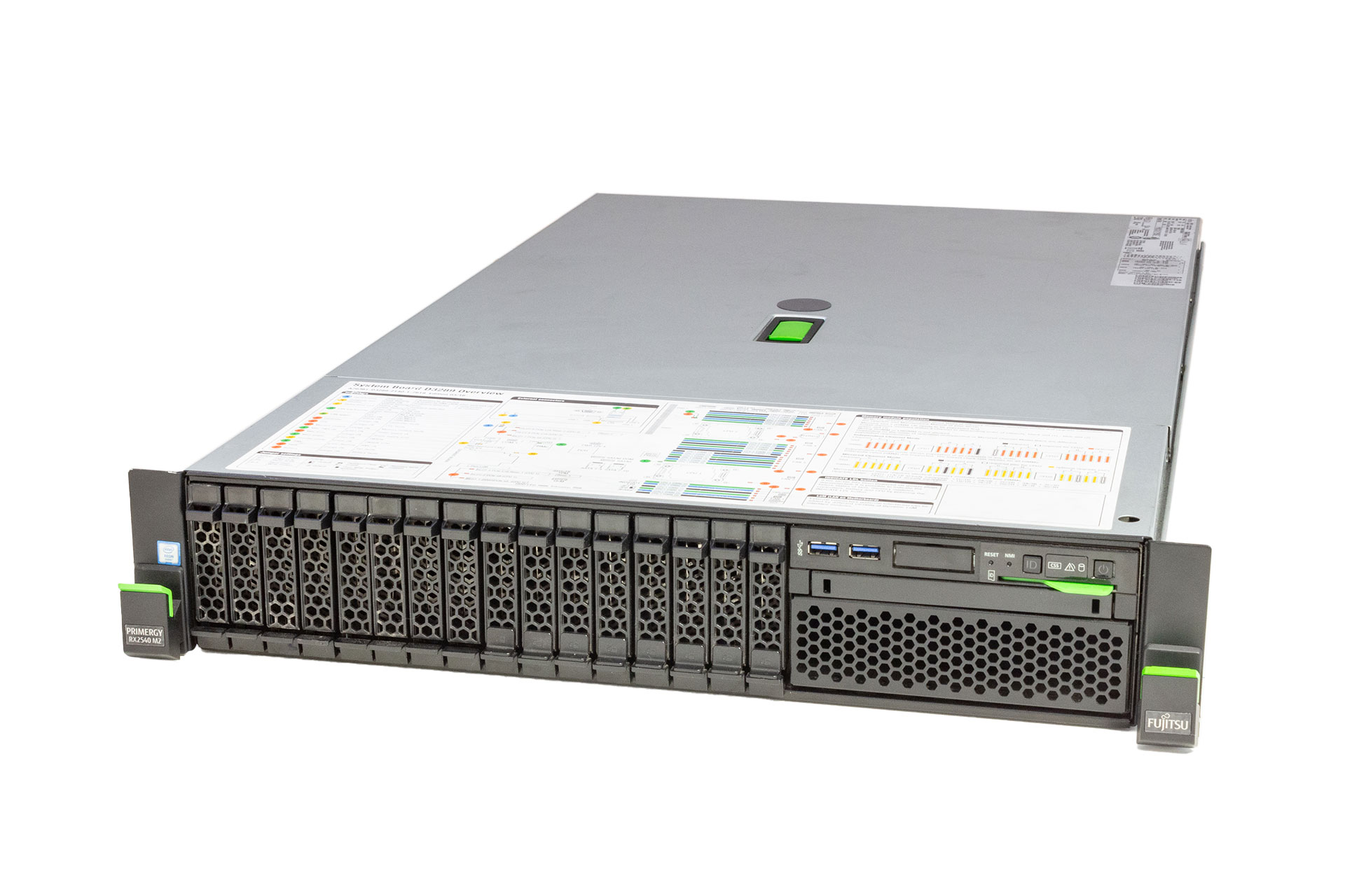 FUJITSU RX2540 M2, 1x E5-2620v4 2.10GHz, 8-Core, noRAM, 8xSFF, EP420i, 2x450W