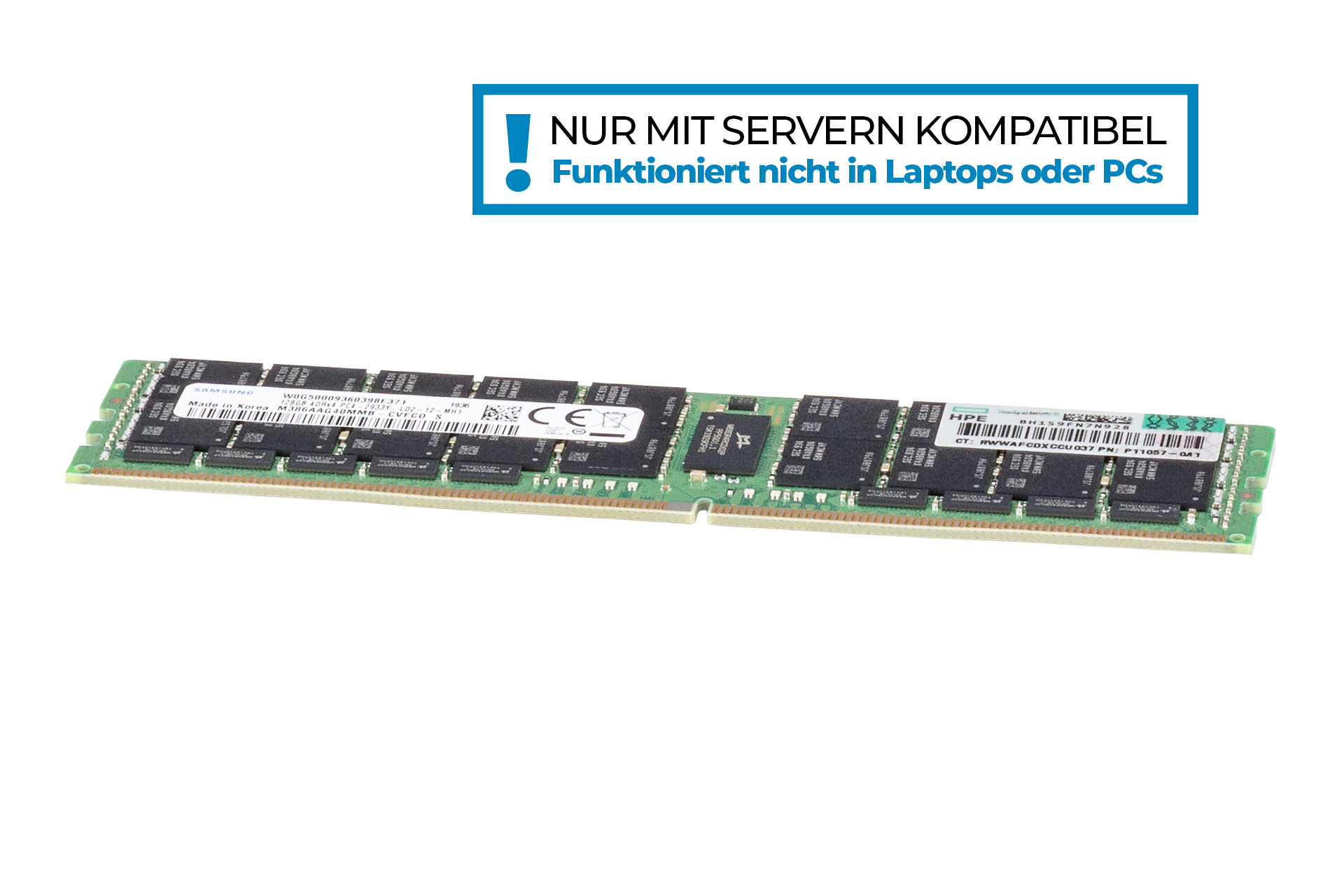 HPE 128GB DDR4 RAM 4DRX4 PC4-2933Y (or 3200AA) regECC
