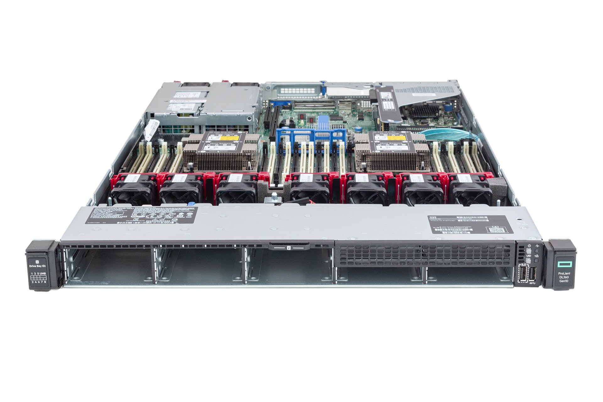 HPE ProLiant DL360 Gen10 Rack Server, 2x Gold 5218B 2.30GHz, 16-Core, noRAM, 8xSFF, P408i-a, 1x Cage, 331T