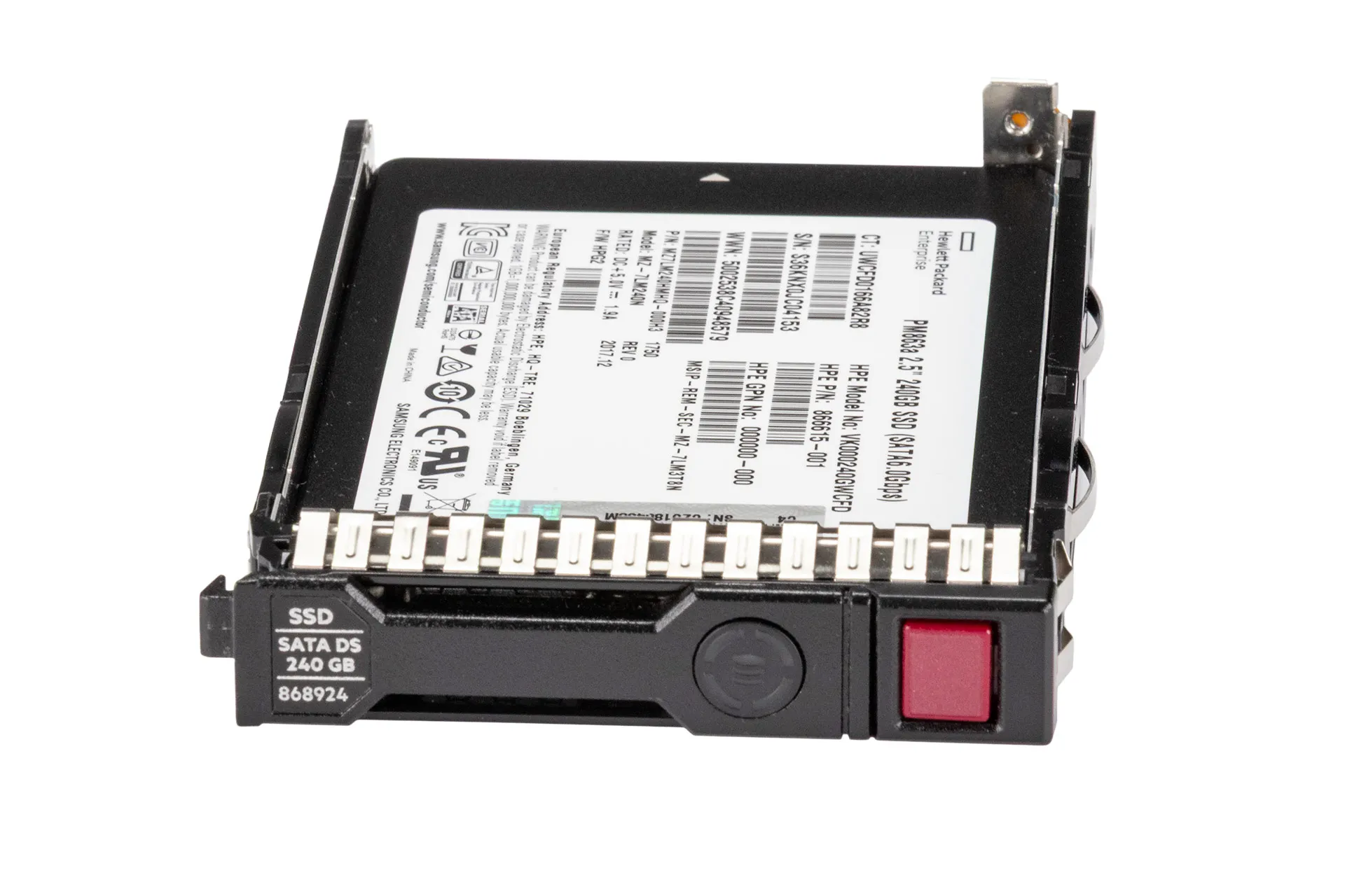 HPE 240GB 6G SATA SSD, 2.5 Zoll SFF Festplatte für Server, SC RI DS HPE 240GB 6G SATA SSD, 2.5 Zoll SFF Festplatte für Server, SC RI DS
