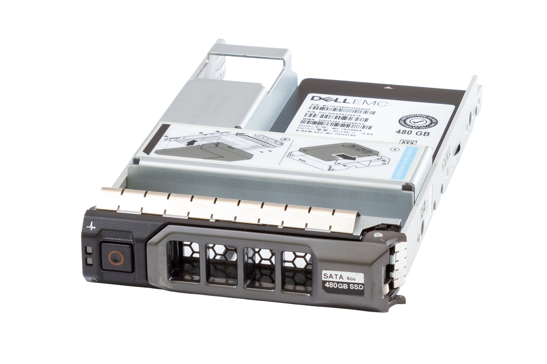 DELL SSD 480GB 6G SATA 2.5" SFF RI Festplatte inkl. 3.5" Converter, Carrier 058CWC
