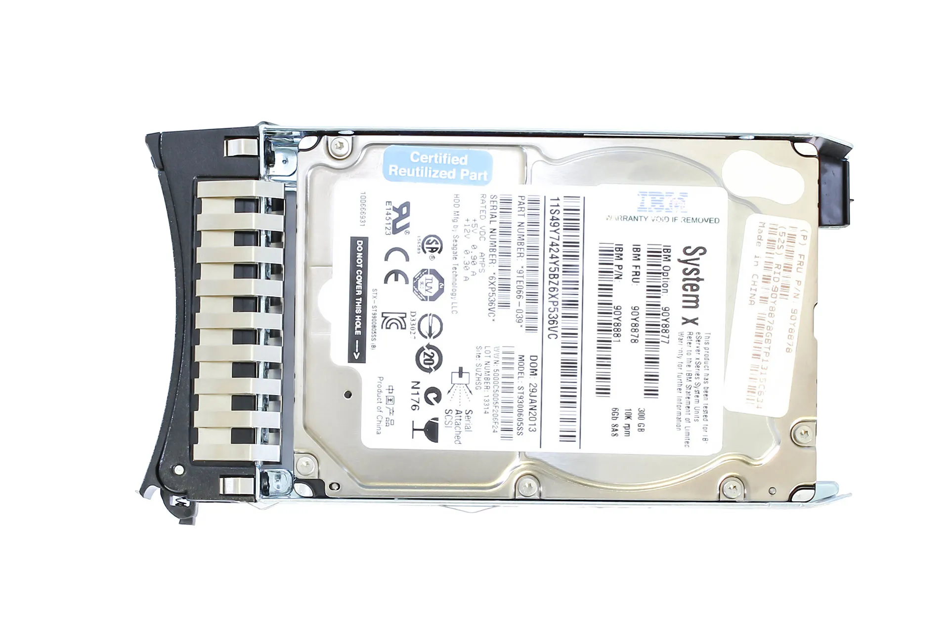 IBM 300GB 6G SAS HDD 10k, 2.5 Zoll SFF Festplatte für Server