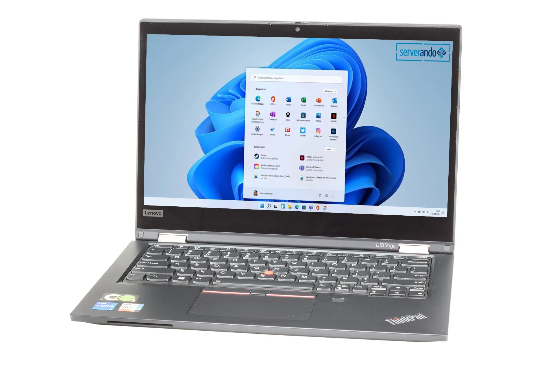 Lenovo ThinkPad L13 Gen2, i5-1135G7 2.40GHz, 4-Core, 8GB PC4, 256GB NVMe, 13.3 Zoll, Win11Pro