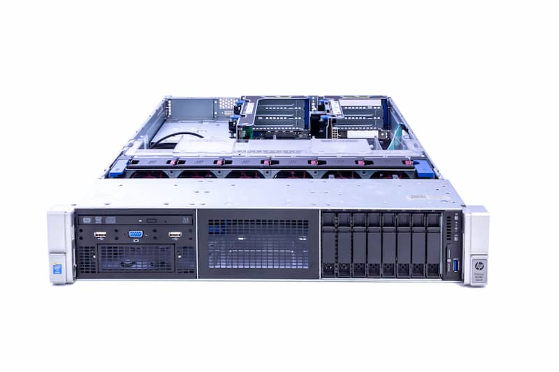 HPE DL380 Gen9, 2x E5-2650v3 2.30GHz, 10-Core, 32GB PC4-2133 RAM, 8xSFF, 2x PCI-Cage, DVD-RW, 2x800W