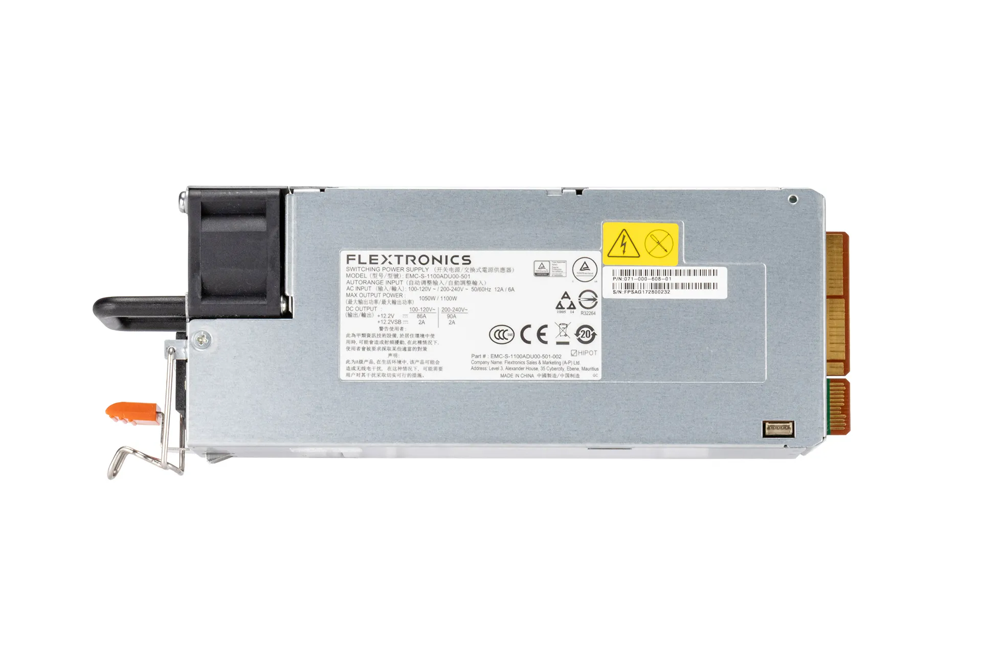 EMC PSU 1100W Flextronics Netzteil für DataDomain EMC PSU 1100W Flextronics Netzteil für DataDomain