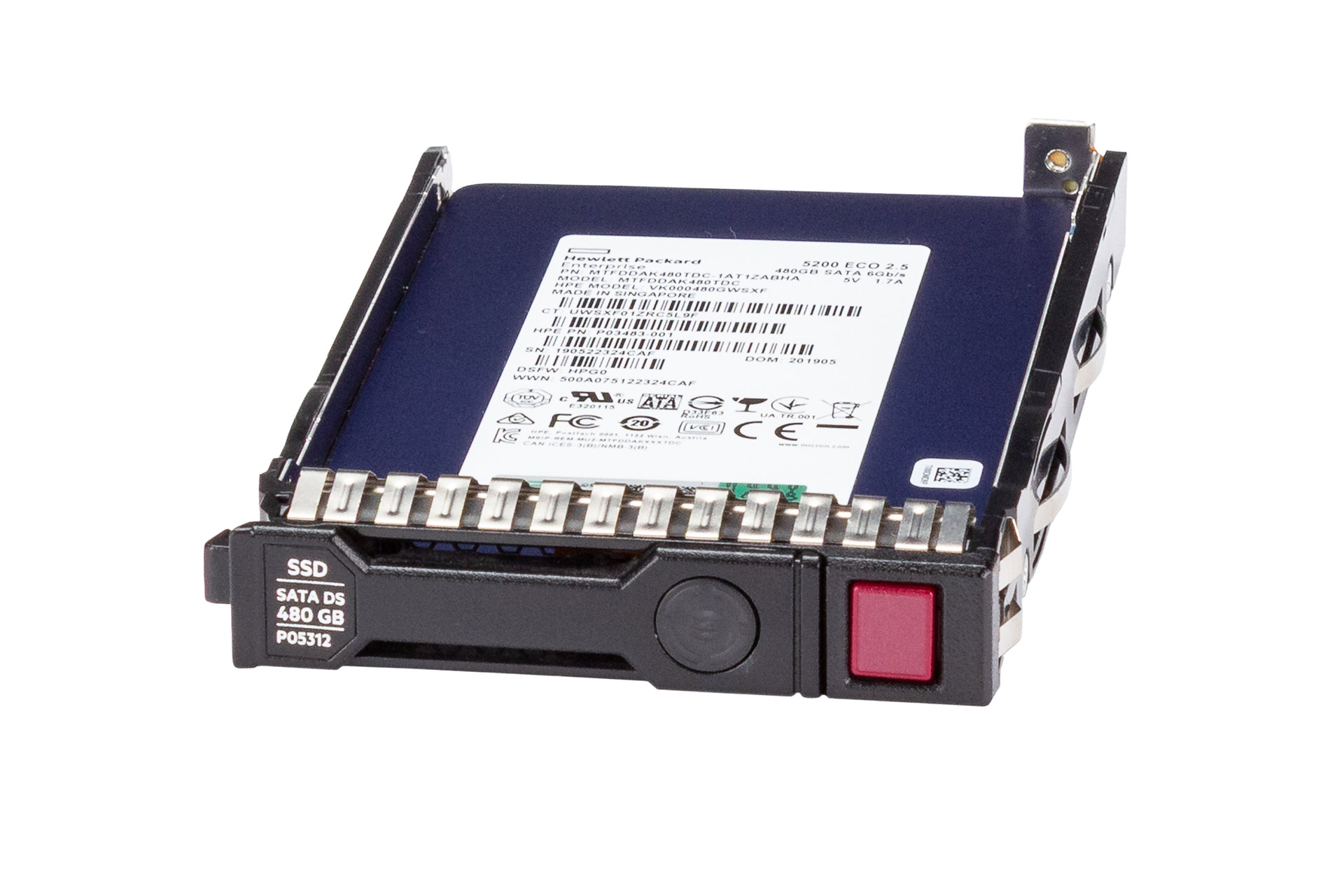 HPE 480GB 6G SATA SSD