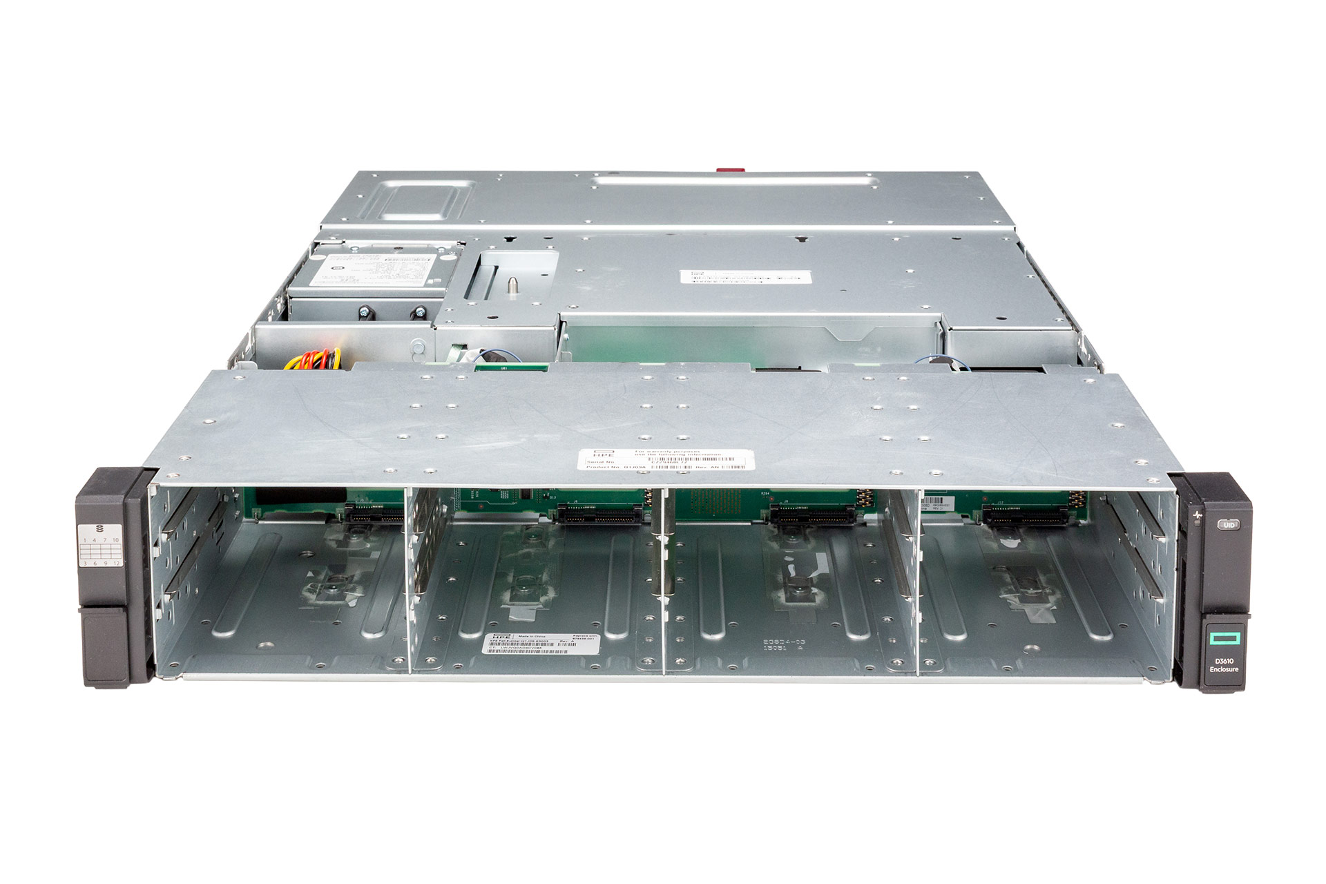 HPE D3610 Disk Enclosure, 12xLFF, 2x IO-Module 12G SAS DP, 2x 460W
