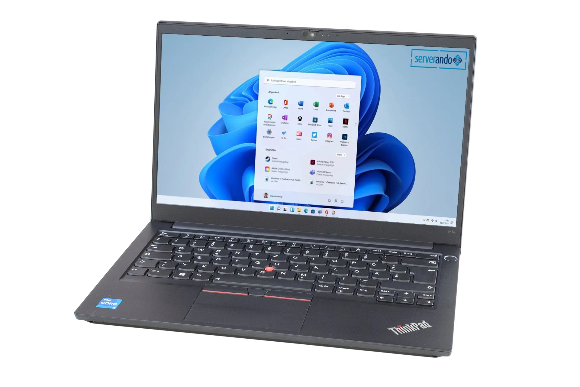 Lenovo ThinkPad E14 Gen2, i5-1135G7 2.4GHz, 4-Core, 8GB PC4, 256GB NVMe, 14 Zoll, Win11Pro