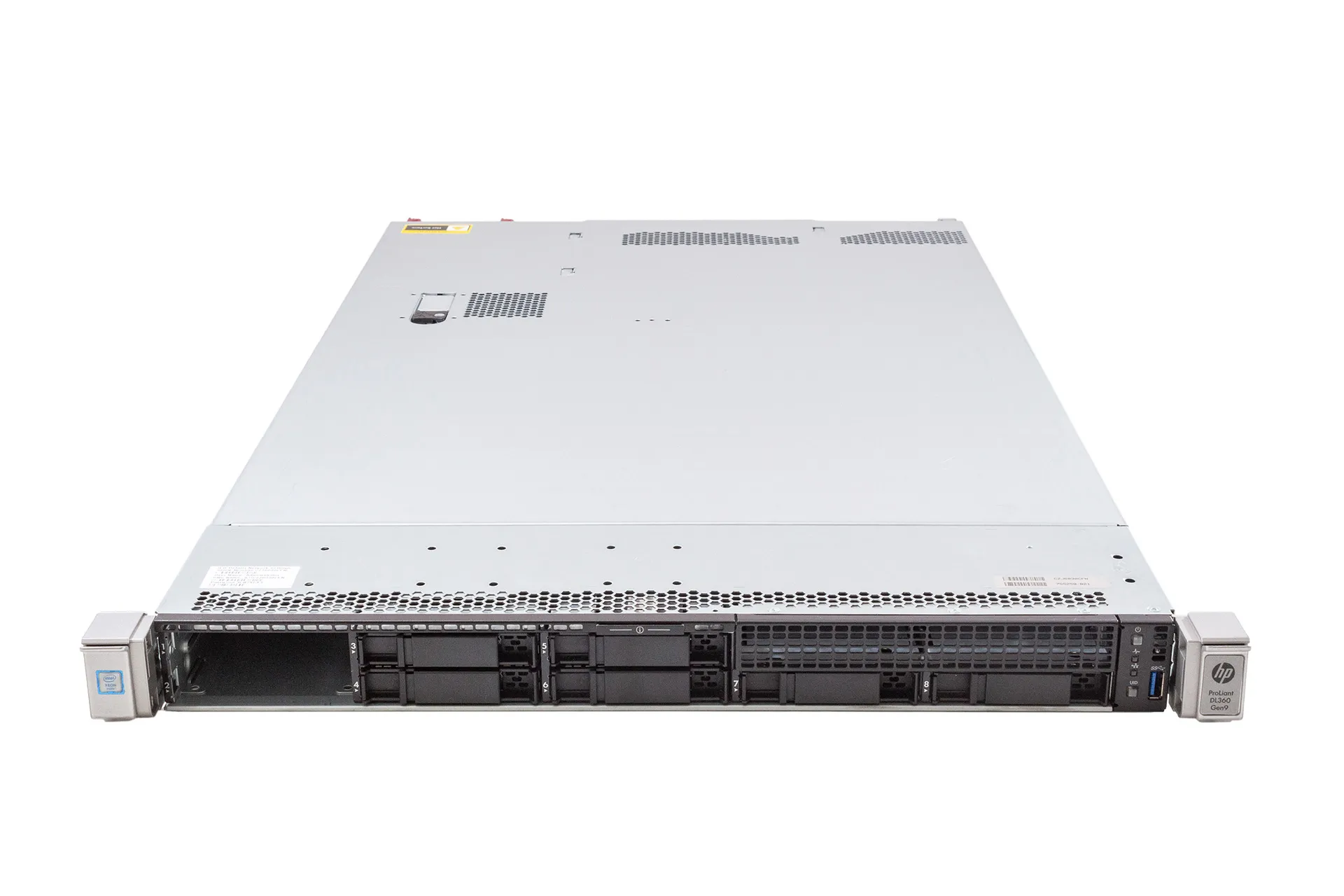 HPE ProLiant DL360 Gen9 Rack Server, 2x E5-2623v3 3.0GHz, 4-Core, noRAM, 8xSFF, P440ar/2G 755258-B21-2x2623v3-0-front