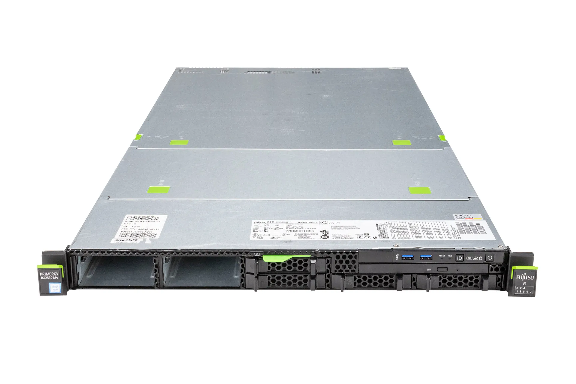 Fujitsu Primergy RX2530 M4 Rack Server, 2x Gold 6154 3.0GHz, 18-Core, 4x LFF, CP400i