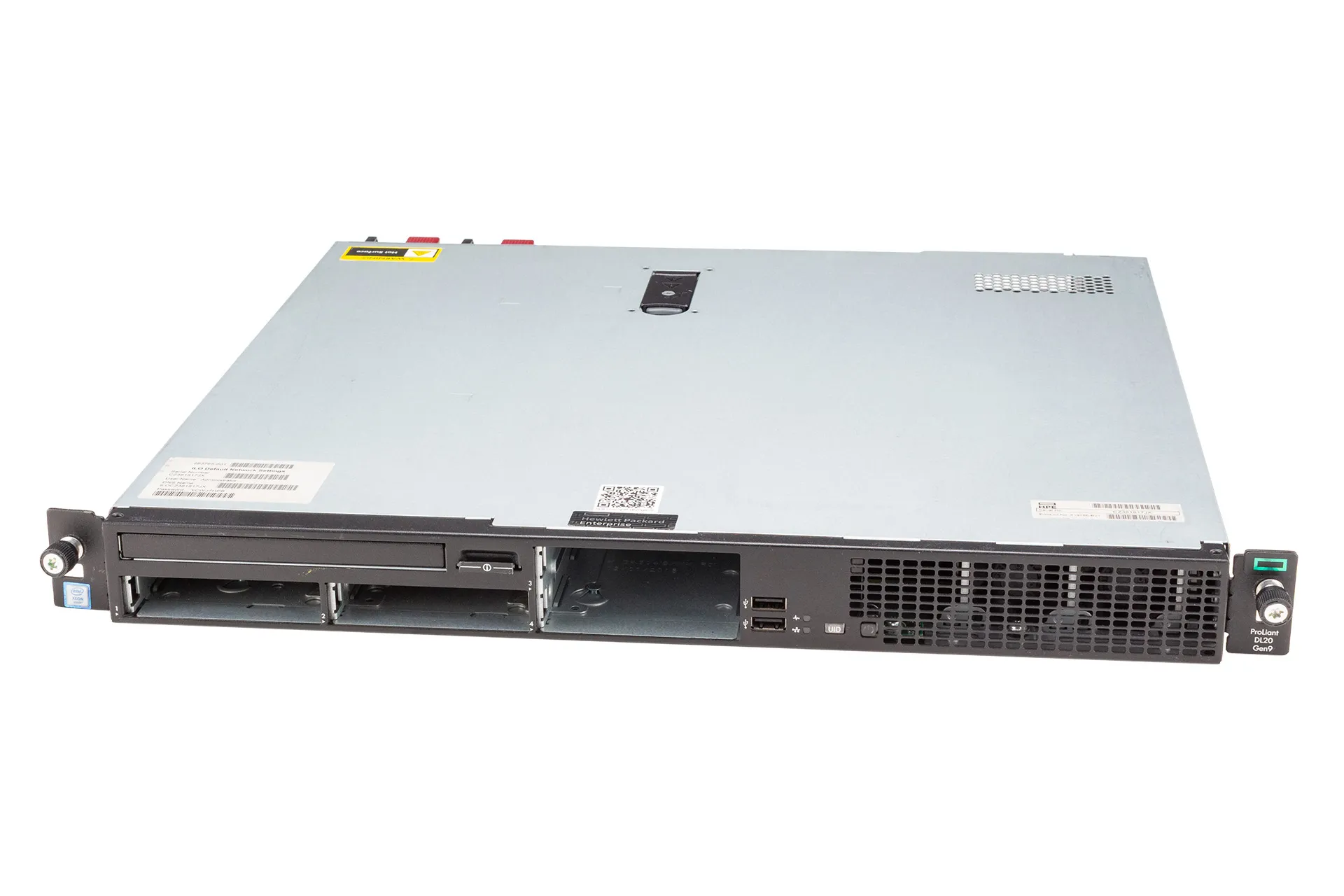 HPE ProLiant DL20 Gen9 Rack Server, 1x E3-1240v5 3.50GHz, 4-Core, 16GB PC4, 4xSFF, P440/2GB