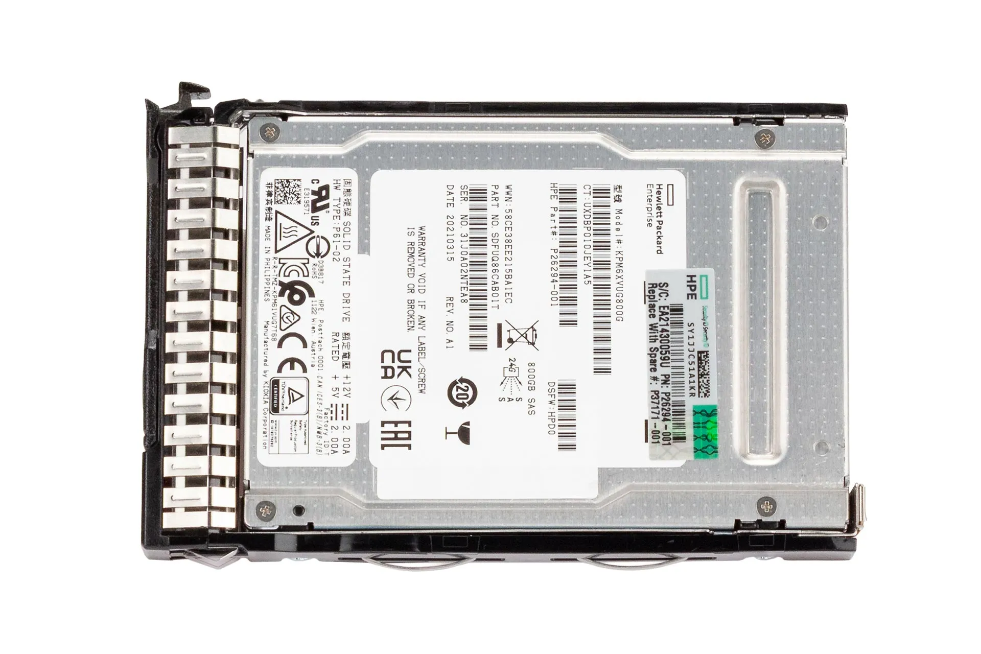 HPE 800GB 12G SAS SSD