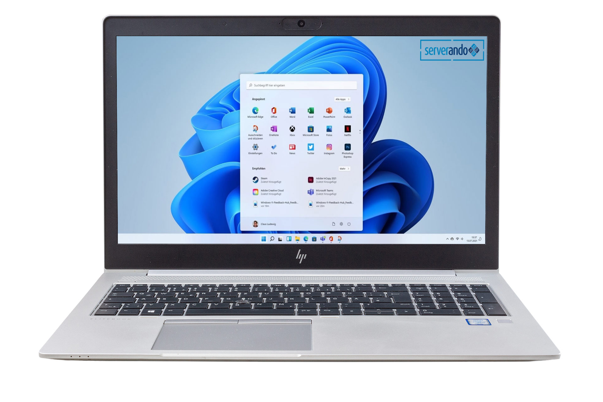 HP EliteBook 850 G5, i5-8350U 1.7GHz, 4-Core, 8GB PC4, 256GB NVMe SSD, 15.6 Zoll, Win11Pro