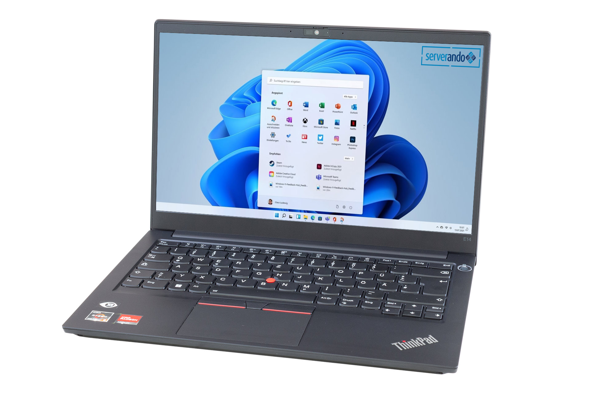 Lenovo ThinkPad E14 Gen4, Ryzen 5 5625U 2.3GHz, 6-Core, 8GB PC4, 256GB NVMe SSD, 14 Zoll, Win11Pro
