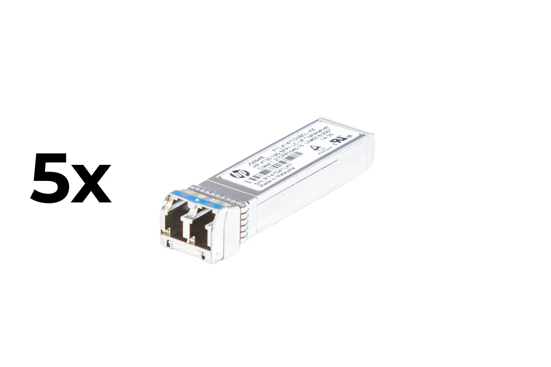 HPE GBIC X130 10GbE SFP+ LC LR Transceiver, 5-Pack HPE GBIC X130 10GbE SFP+ LC LR Transceiver, 5-Pack