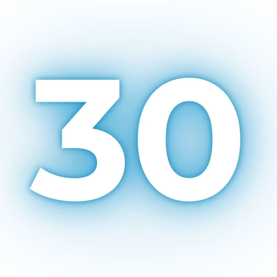 Zahl 30 Zahl 30