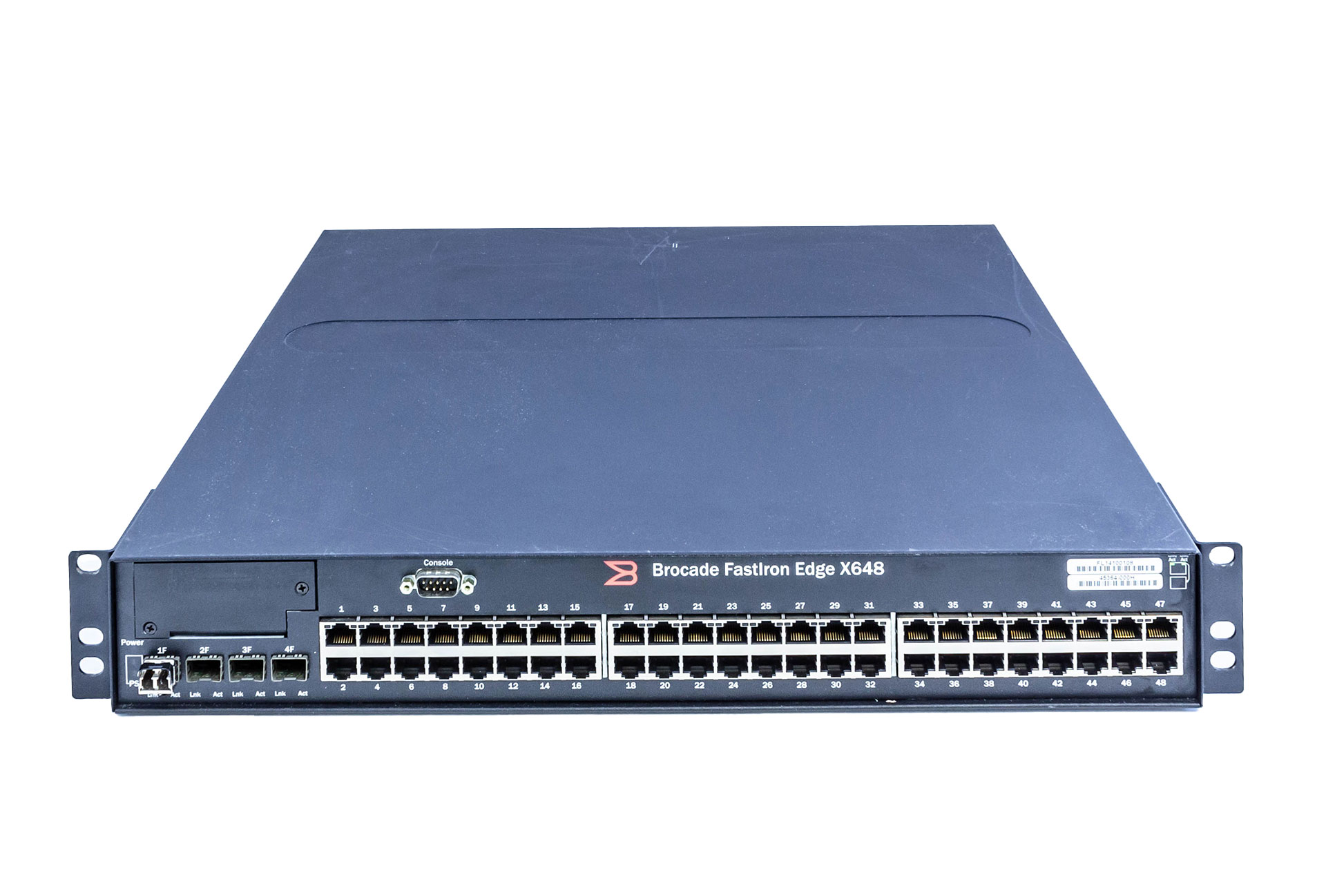 Foundry Switch FastIron Edge x648, IPv6-support, 48x 1GbE RJ45, 4x 1GBE SFP, 2x 600W Foundry Switch FastIron Edge x648, IPv6-support, 48x 1GbE RJ45, 4x 1GBE SFP, 2x 600W