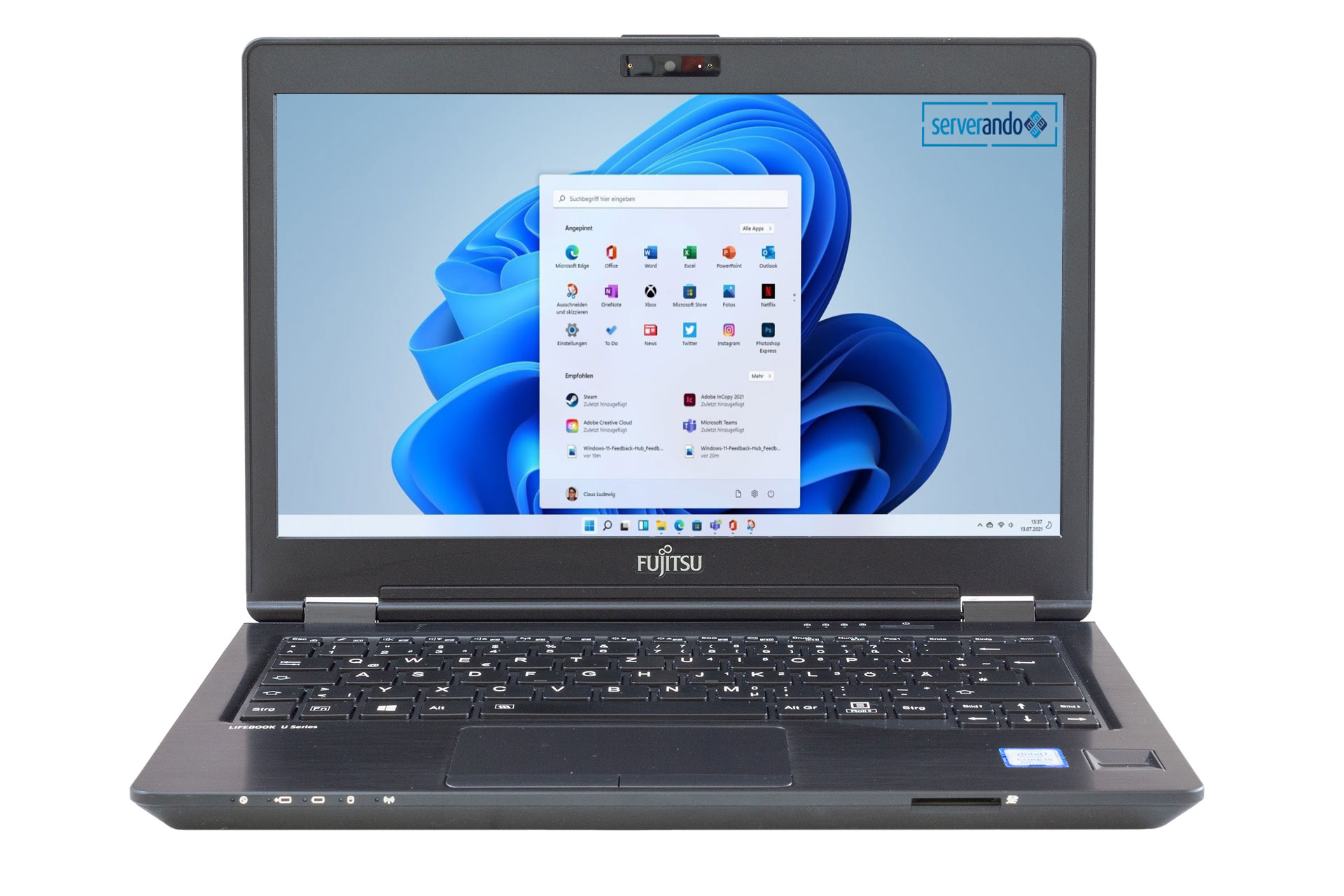 Fujitsu Lifebook U728, i5-8250U 1.60GHz, 4-Core, 8GB PC4, 12.5 Zoll, 256GB SSD, Win11Pro