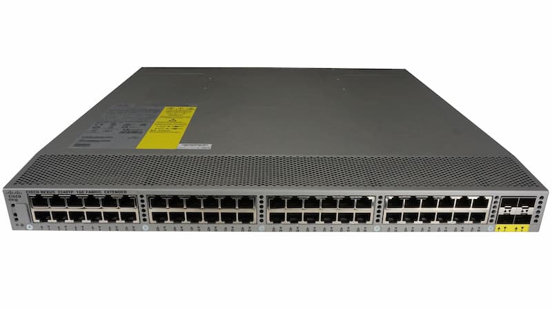 Cisco SWITCH Nexus 2248TP Cisco SWITCH Nexus 2248TP 1GE Fabric Extender, 48x1GbE RJ45, 4x10GbE SFP+, 2x400W, Port-side exhaust