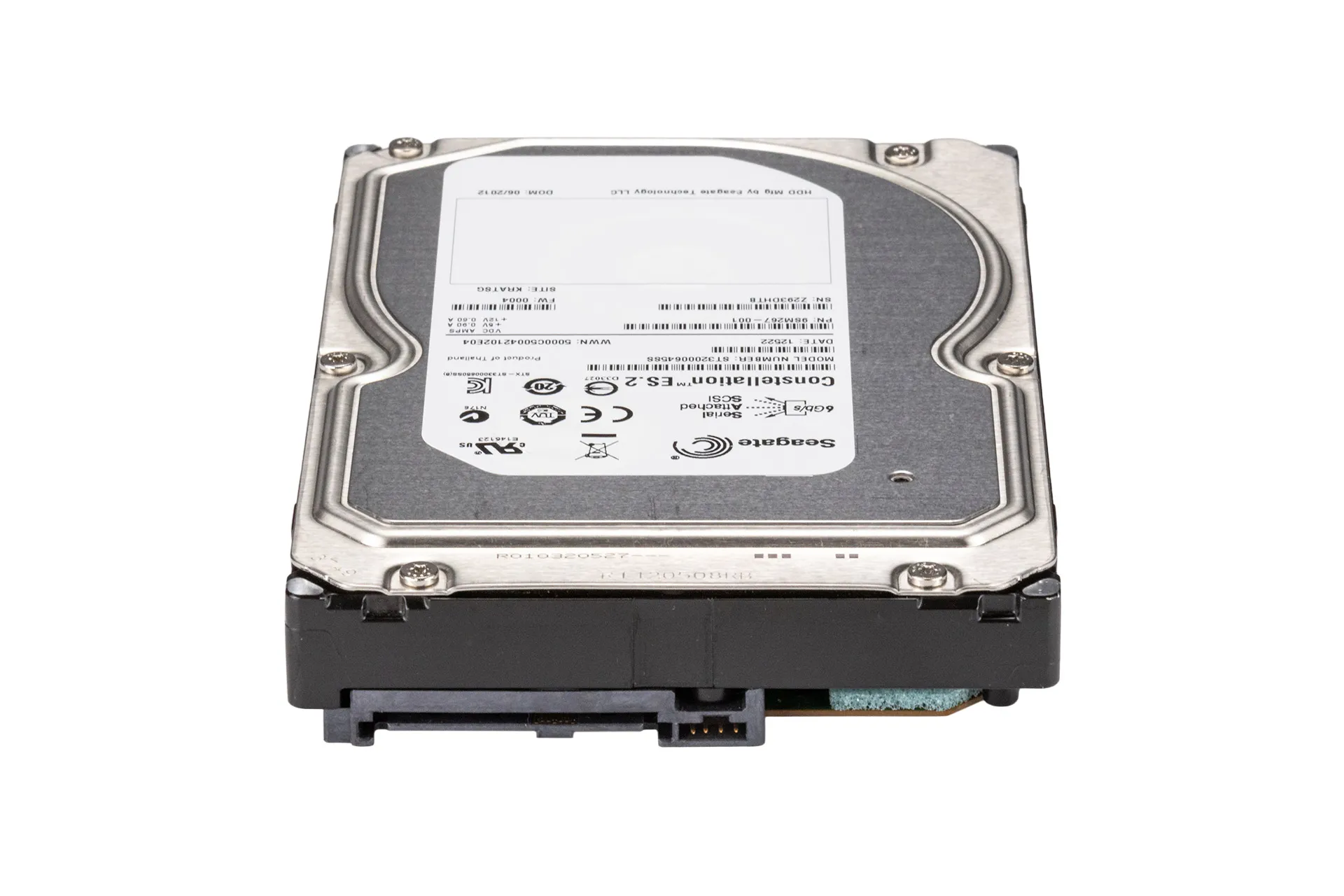 Seagate 2TB 6G SAS HDD 7.2k, 3.5 Zoll LFF Festplatte für Server, ST32000645SS Seagate 2TB 6G SAS HDD 7.2k, 3.5 Zoll LFF Festplatte für Server, ST32000645SS