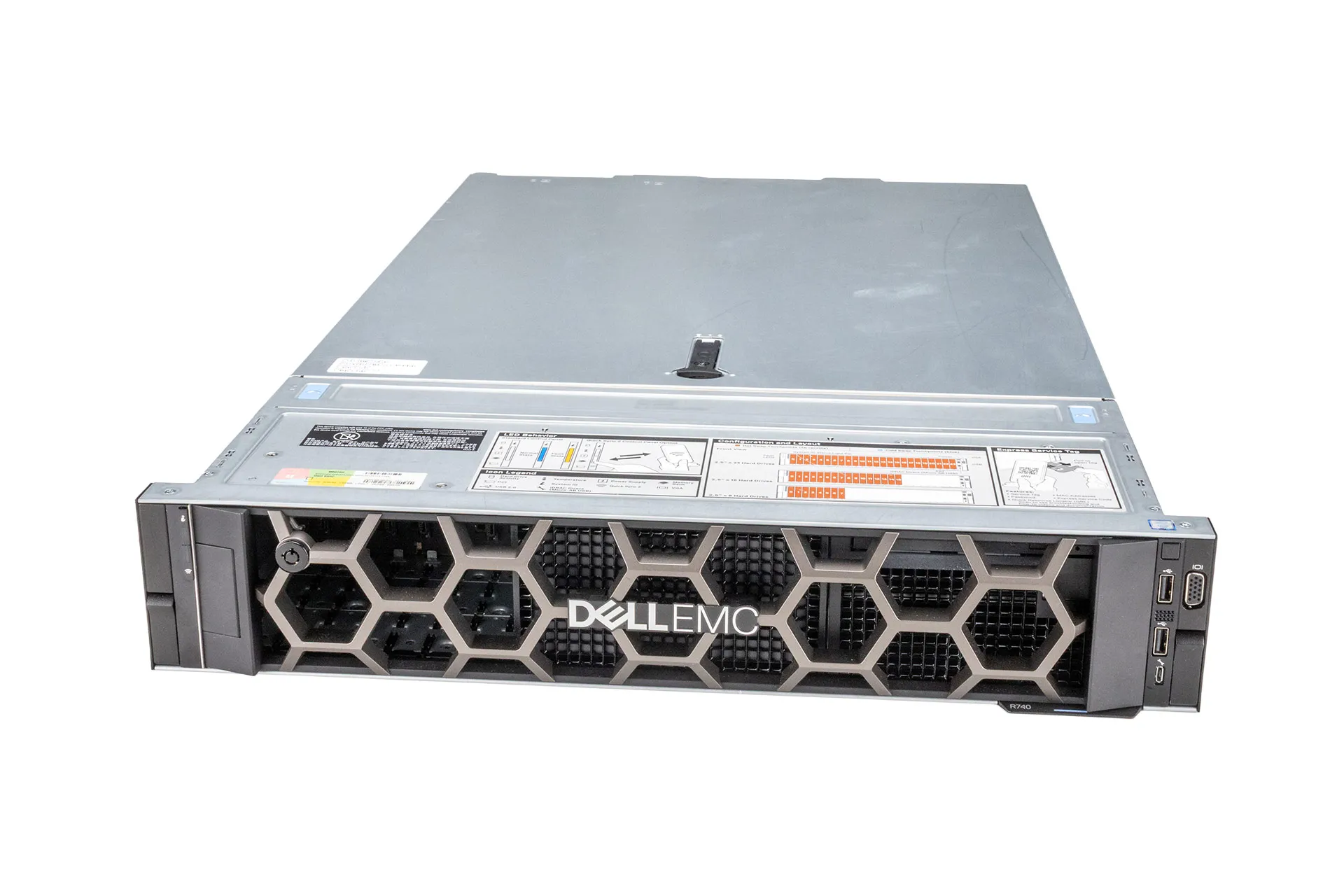 Dell PowerEdge R740 Rack Server, 2x Silver 4215 2.50GHz, 8-Core, noRAM, 8x SFF, H330