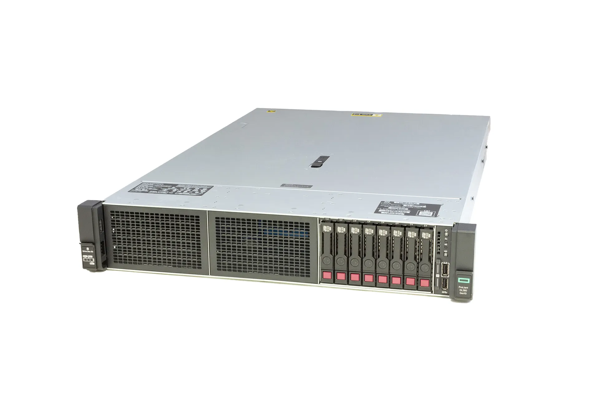 HPE ProLiant DL380 Gen10 Rack Server, 2x Gold 6136 3.00GHz, 12-Core, 128GB RAM, 8x 960GB SSD, P408i 868703-B21 MM 2CPU 8SSD cover