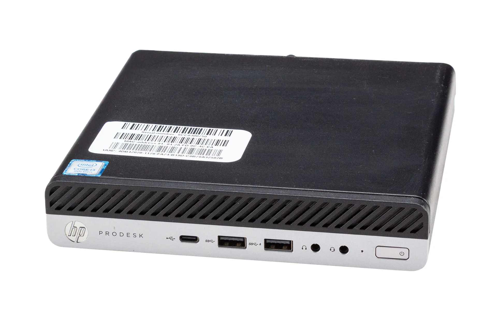 HP ProDesk 600 G5 Mini, i3-9100T 3.10GHz, 4-Core, 8GB DDR4, 256GB NVMe SSD, Win11Pro HP ProDesk 600 G5 Mini, i3-9100T 3.10GHz, 4-Core, 8GB DDR4, 256GB NVMe SSD, Win11Pro