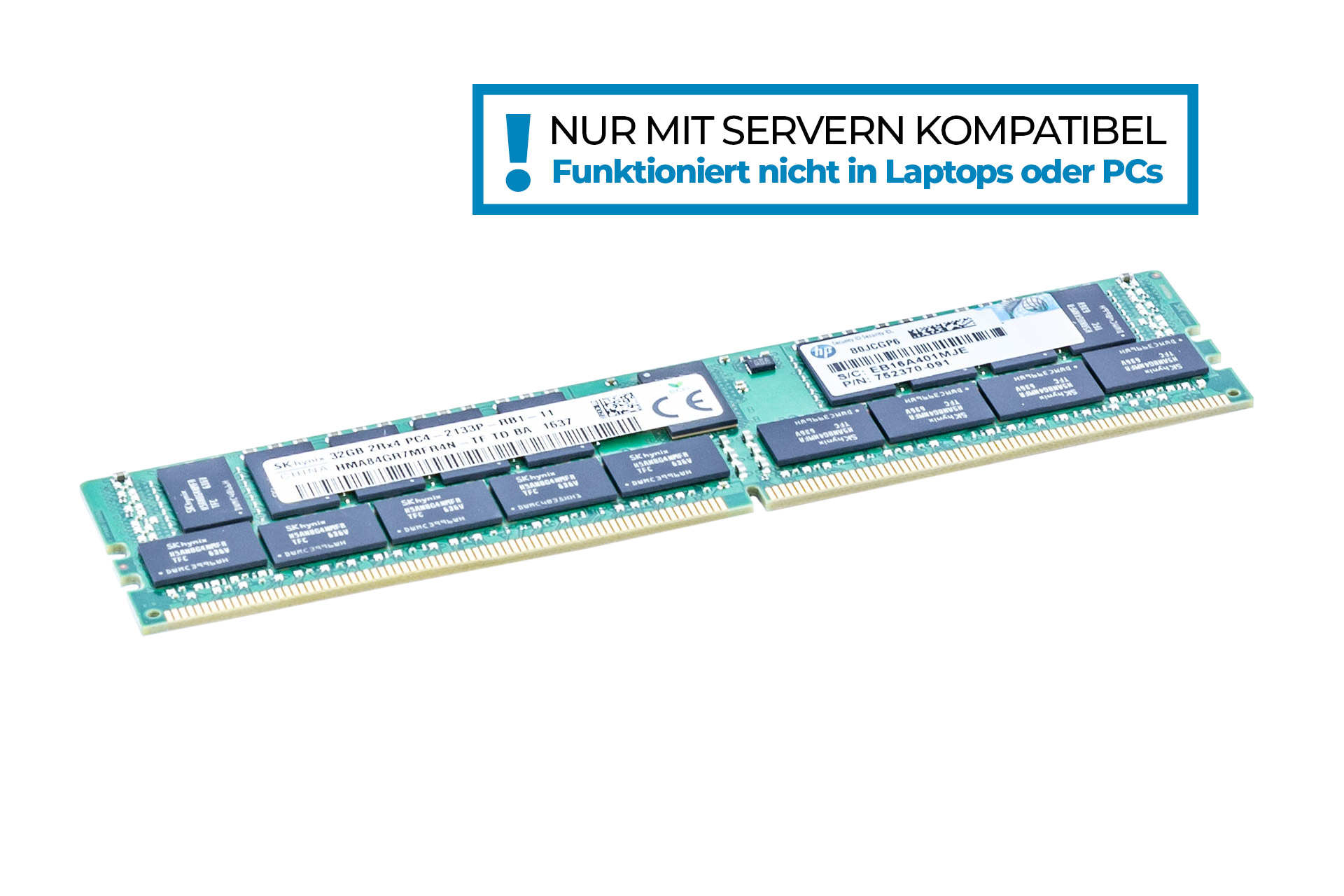 728629-B21, HP RAM 32GB 2Rx4 PC4-2133P-R