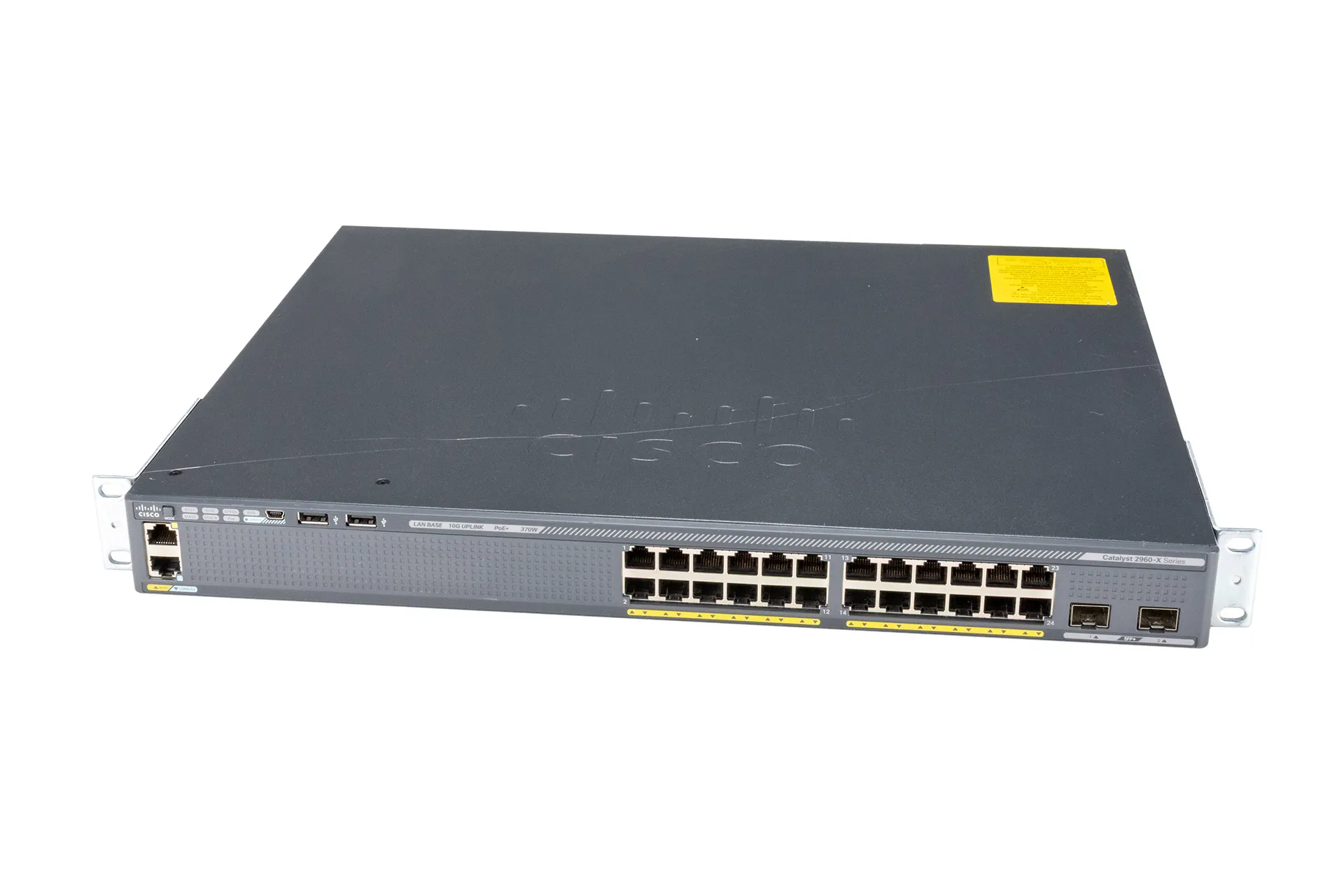 Cisco Catalyst 2960X-24PD-L Switch, 24x 1GbE RJ45 PoE, 2x 10GbE SFP+ Cisco Catalyst 2960X-24PD-L Switch, 24x 1GbE RJ45 PoE, 2x 10GbE SFP+