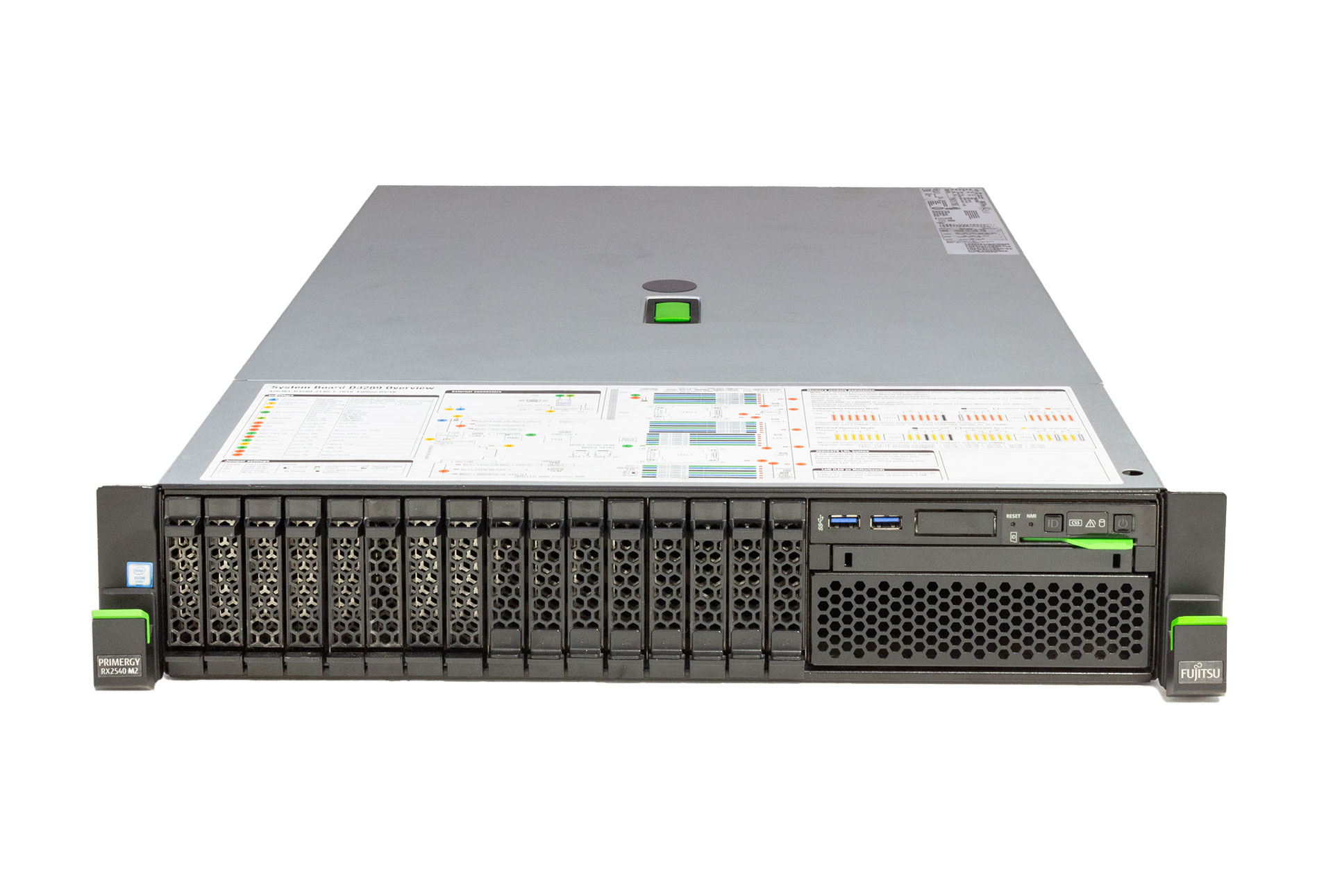 FUJITSU RX2540 M2, 1x E5-2620v4 2.10GHz, 8-Core, noRAM, 8xSFF, EP420i, 2x450W