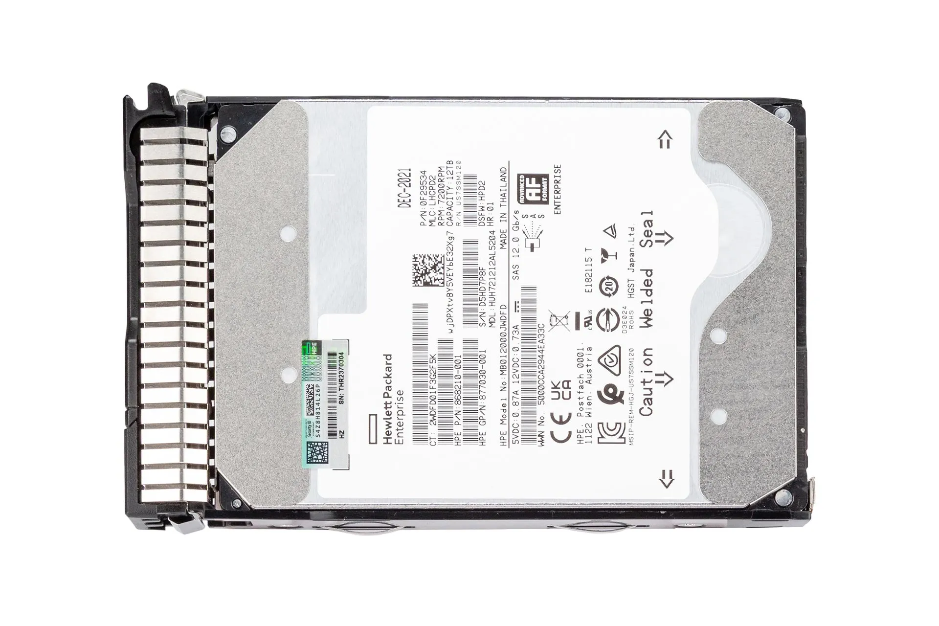 HPE 12TB 12G SAS HDD 7.2k, 3.5 Zoll LFF Festplatte für Server