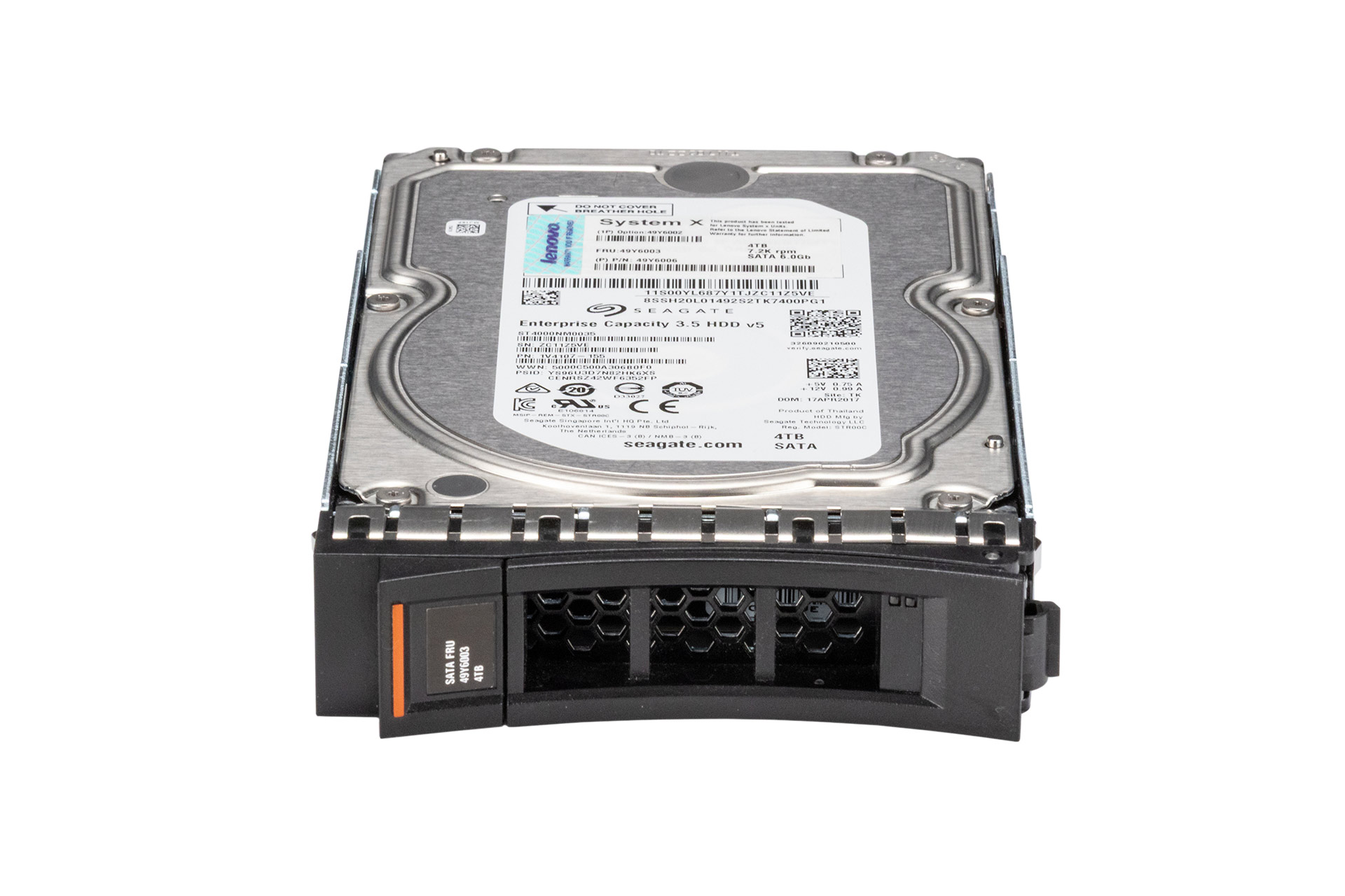 Lenovo 4TB 6G SATA HDD 7.2K, 3.5 Zoll LFF Festplatte für Server