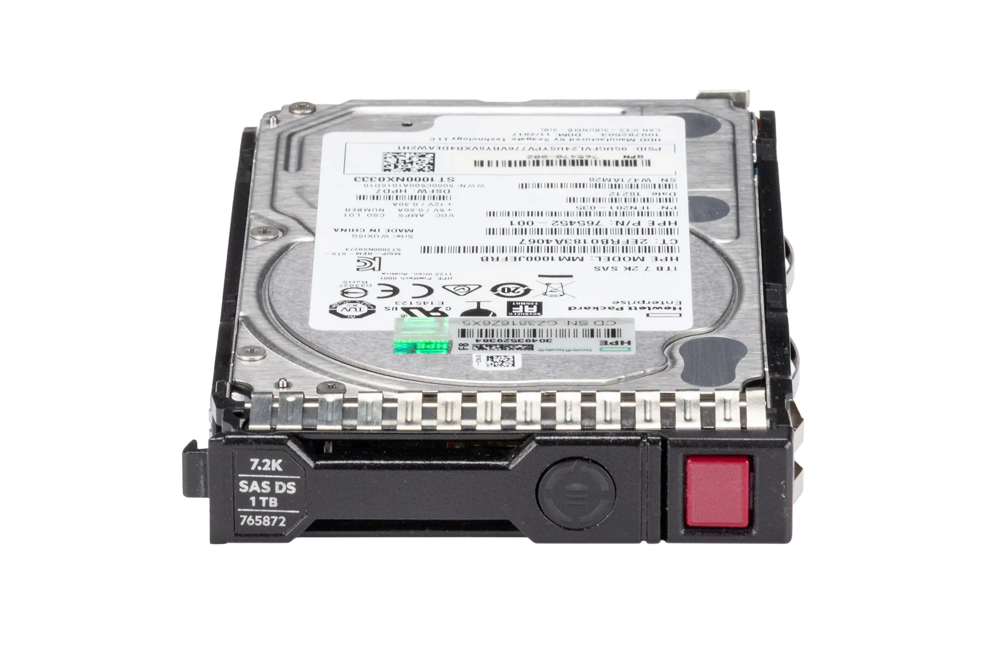 HPE 1TB 12G SAS HDD 7.2k, 2.5 Zoll SFF Festplatte für Server, SC 512e MDL HPE 1TB 12G SAS HDD 7.2k, 2.5 Zoll SFF Festplatte für Server, SC 512e MDL