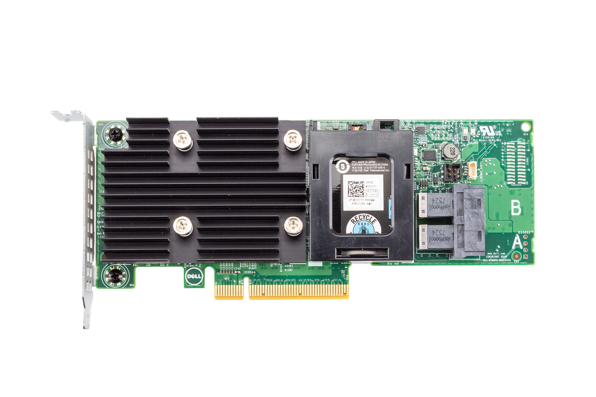 Dell PERC H730P 2GB Raid Controller, SAS 12G, 2x SFF-8643, Low Profile, inkl. Batterie