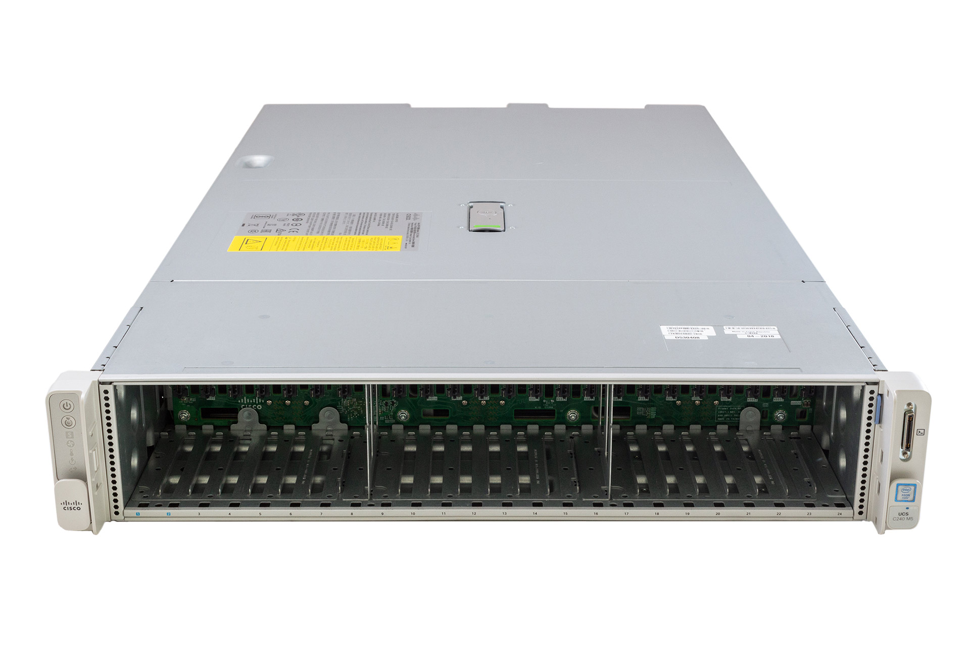 Cisco UCS C240 M5 Rack Server, 2x Gold 6148 2.40GHz, 20-Core, noRAM, 24xSFF, Megaraid-12G/4GB, MLOM-40G