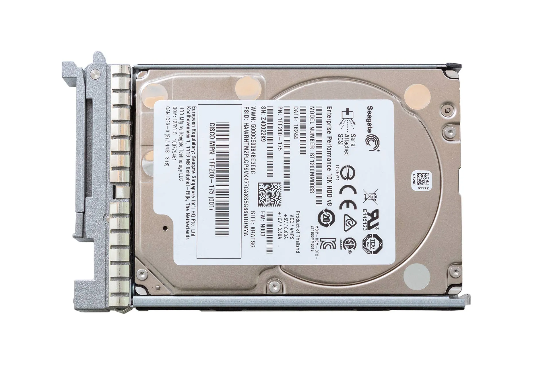 Cisco UCS HDD 1.2TB 12G SAS 10K 2.5" SFF Festplatte inkl. Carrier 800-35052-01 (M3/M4) Cisco UCS HDD 1.2TB 12G SAS 10K 2.5" SFF Festplatte inkl. Carrier 800-35052-01 (M3/M4)