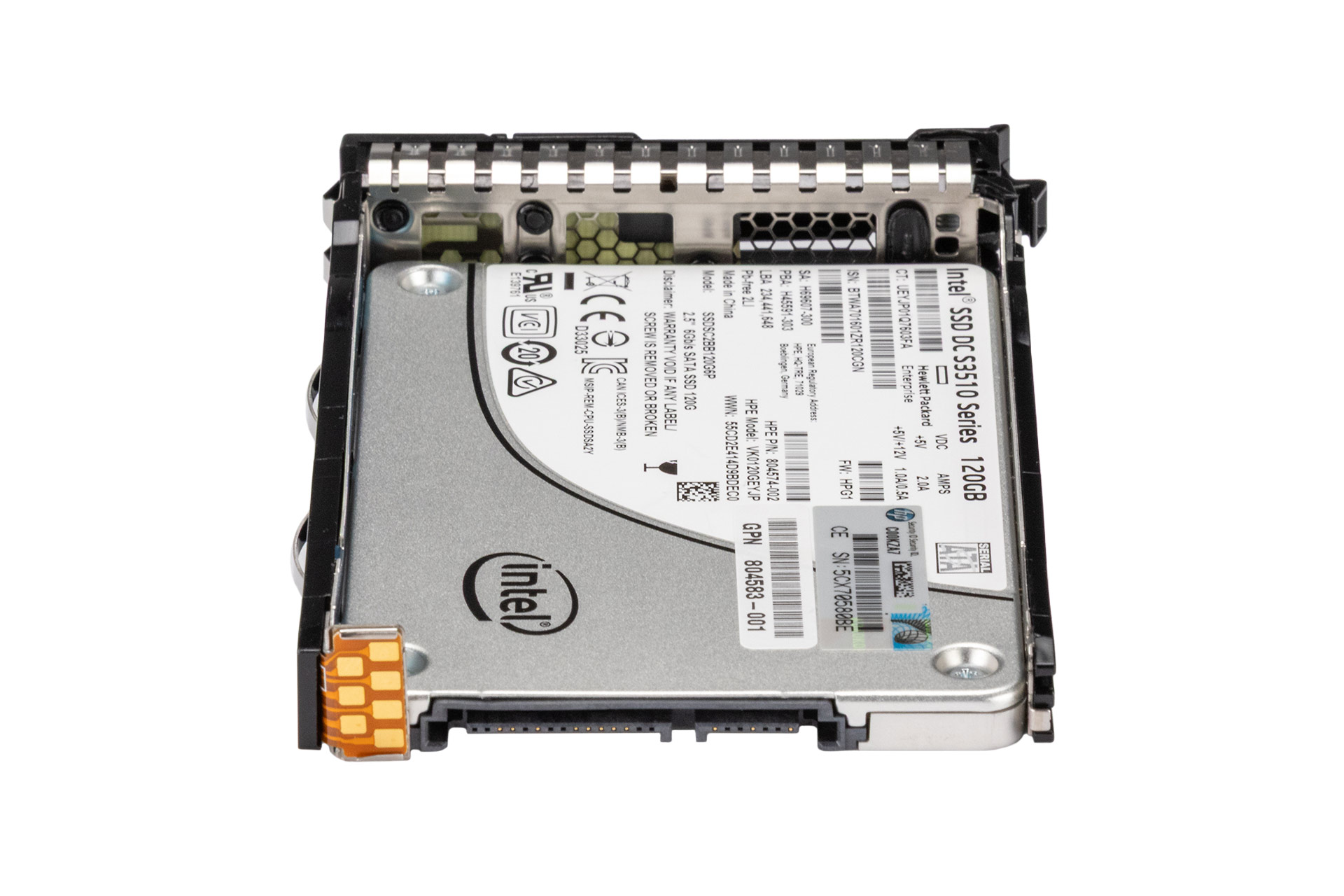 HPE 120GB 6G SATA SSD, 2.5 Zoll SFF Festplatte für Server, SC RI