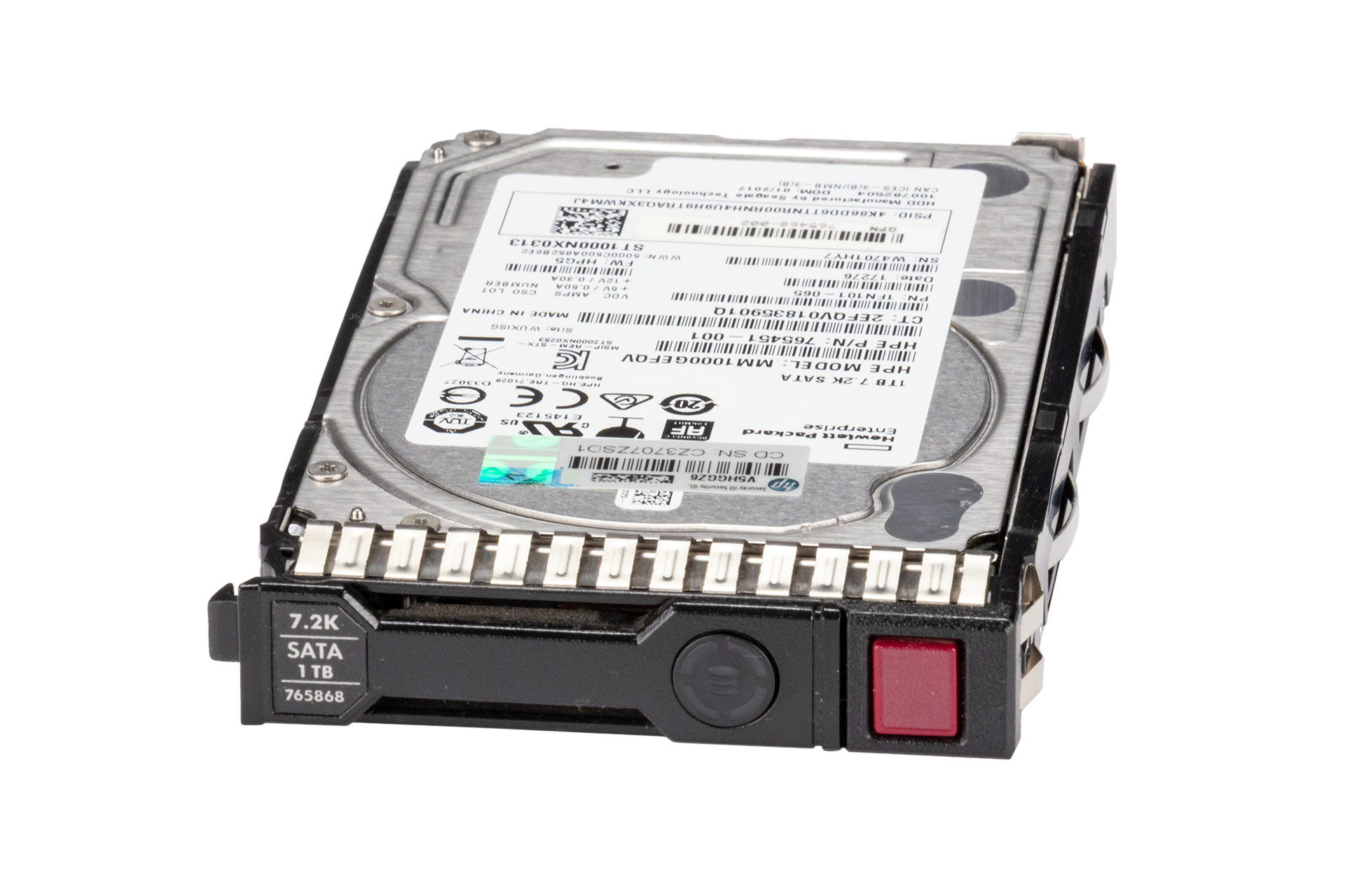 HPE 1TB 6G SATA HDD 7.2k, 2.5 Zoll SFF Festplatte für Server, SC